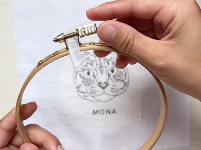 刺繍の準備をしようの画像