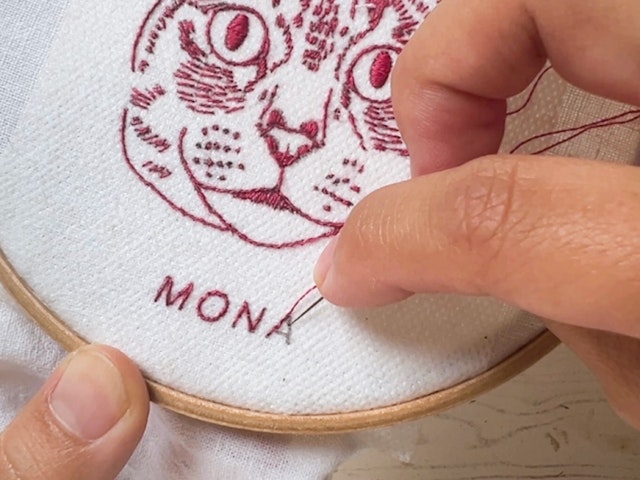 お名前刺繍の画像