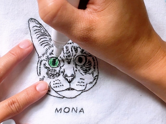 瞳の色を塗ろう(猫さん)の画像