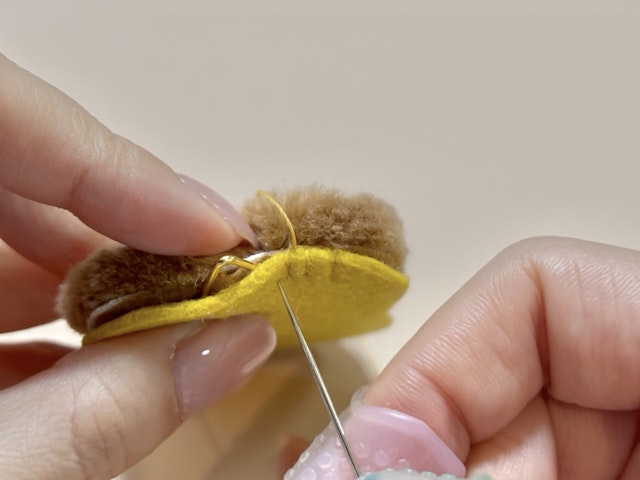 ループカットのくまチャームを作ろう!(裏仕上げ編)の画像