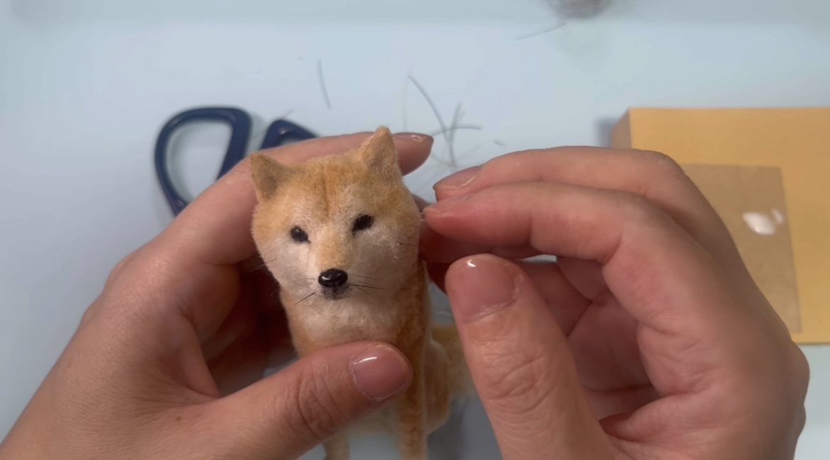 肉球とヒゲのつけ方の画像