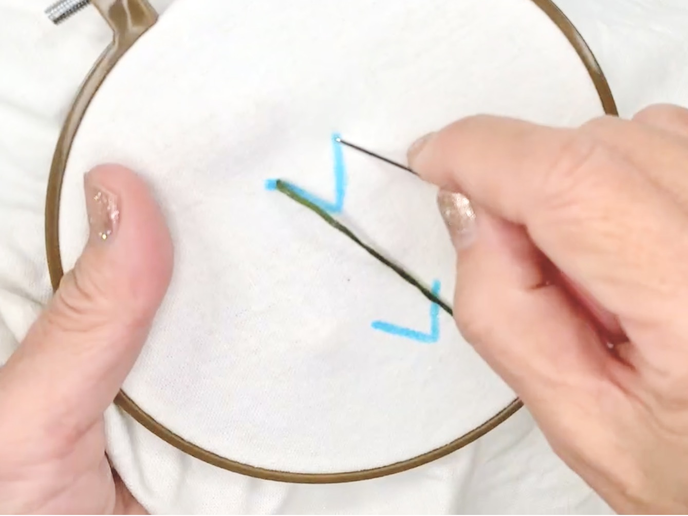 準備と基本ステッチの画像