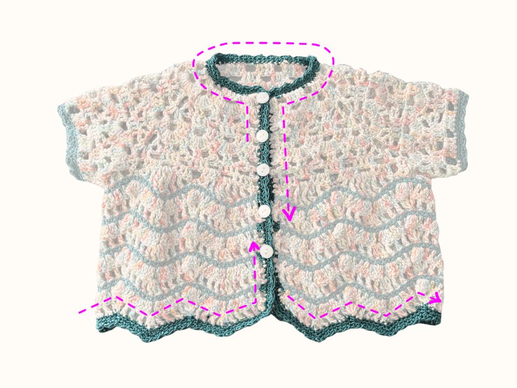 Lesson8　縁の編み方の画像