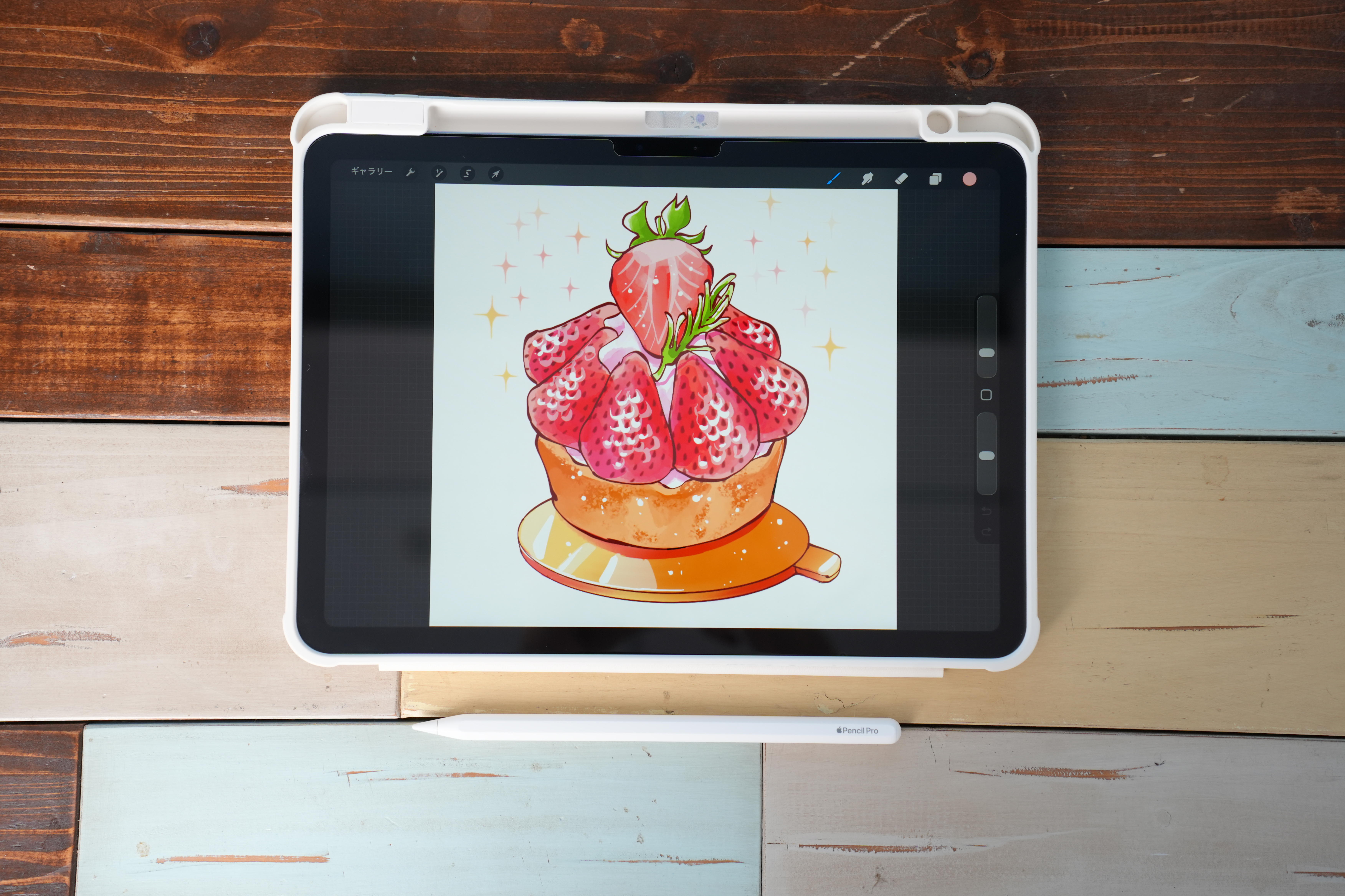 いちごタルトを描いてみよう（後編）の画像