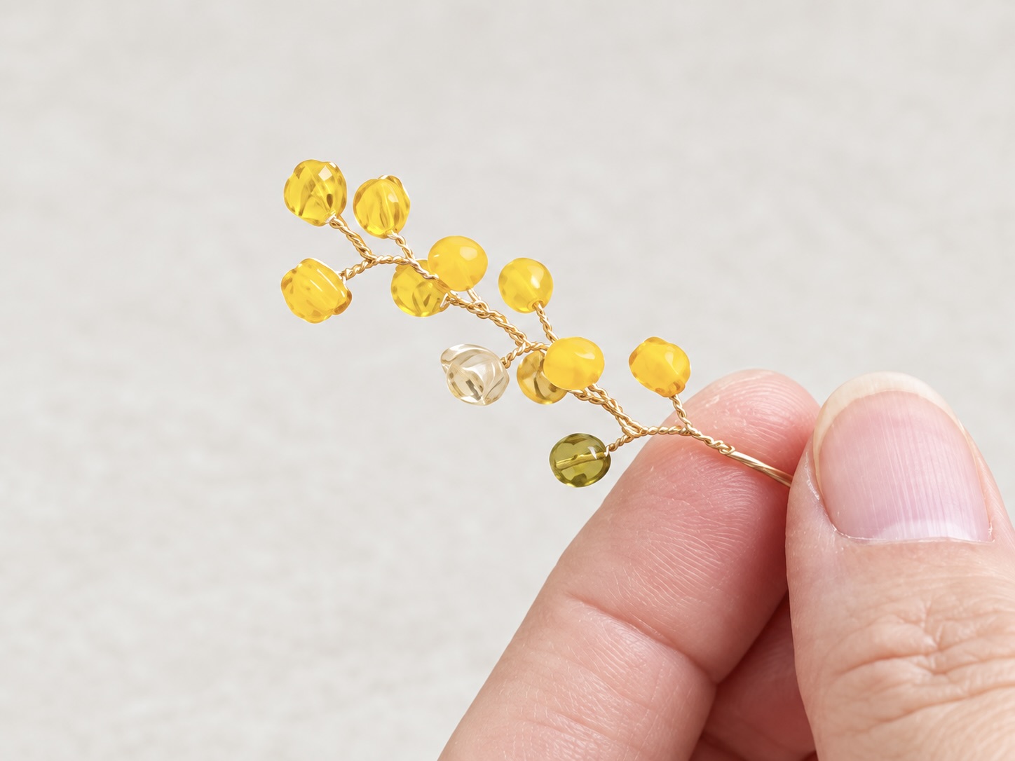 ミモザの花を作ろうの画像