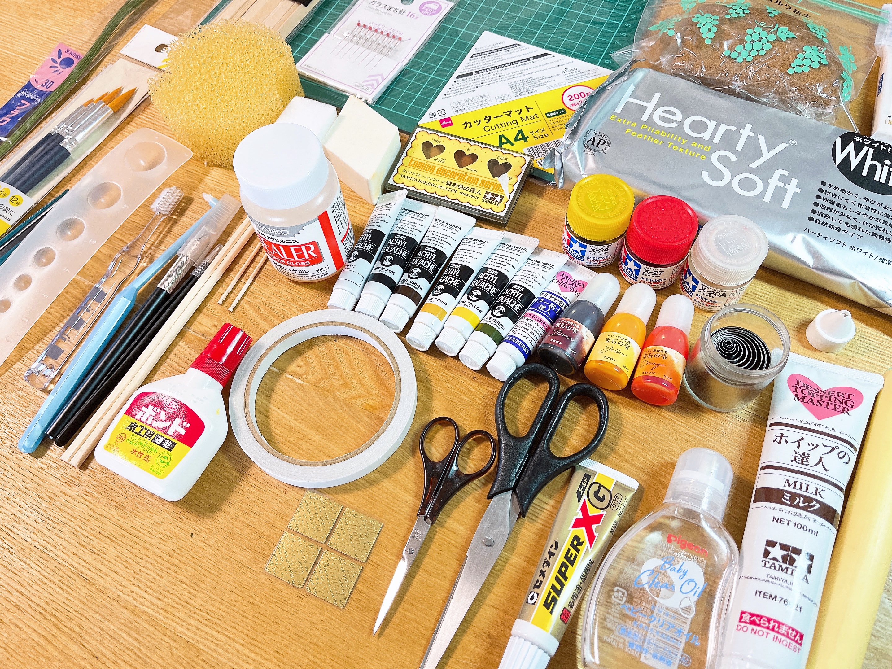 使用する素材と道具の紹介の画像