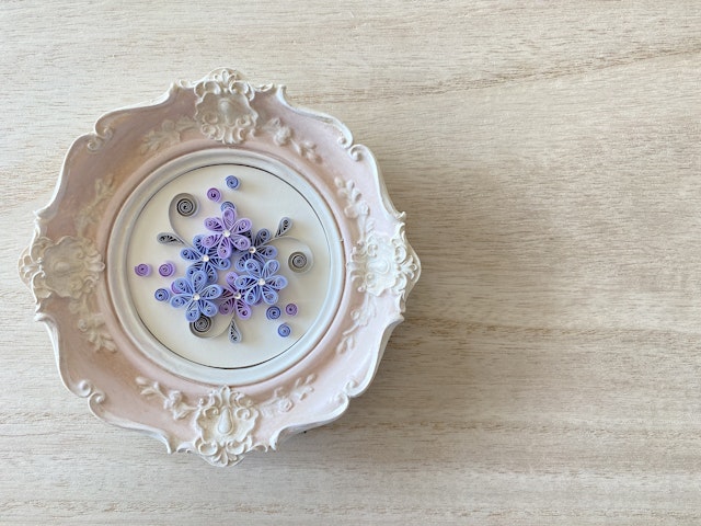 お花を使ってミニフレームをアレンジしますの画像