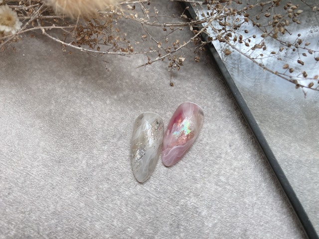 veil clear stone 2パターン(Newヴェールクリア天然石)の画像