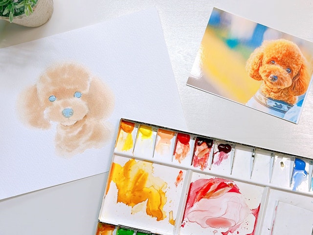 色付け①ベース色の付け方の画像