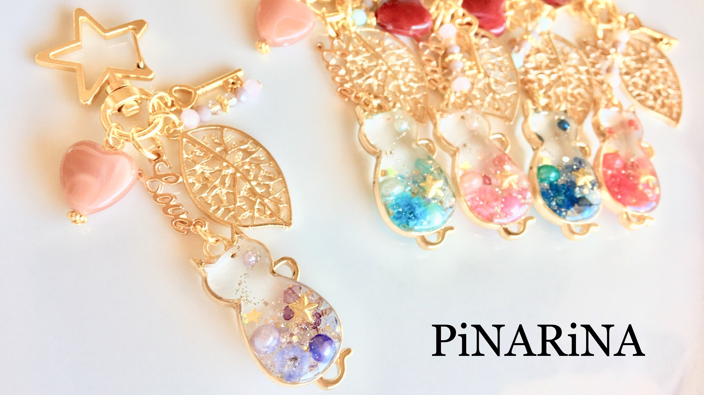 パープル＊オシャレねこのキーホルダー