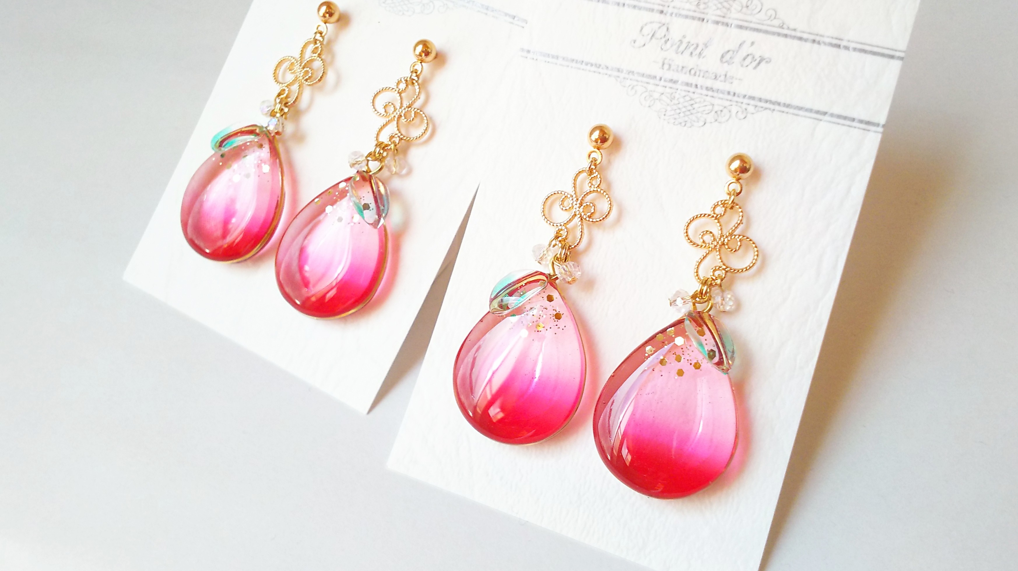 プラムの耳飾り