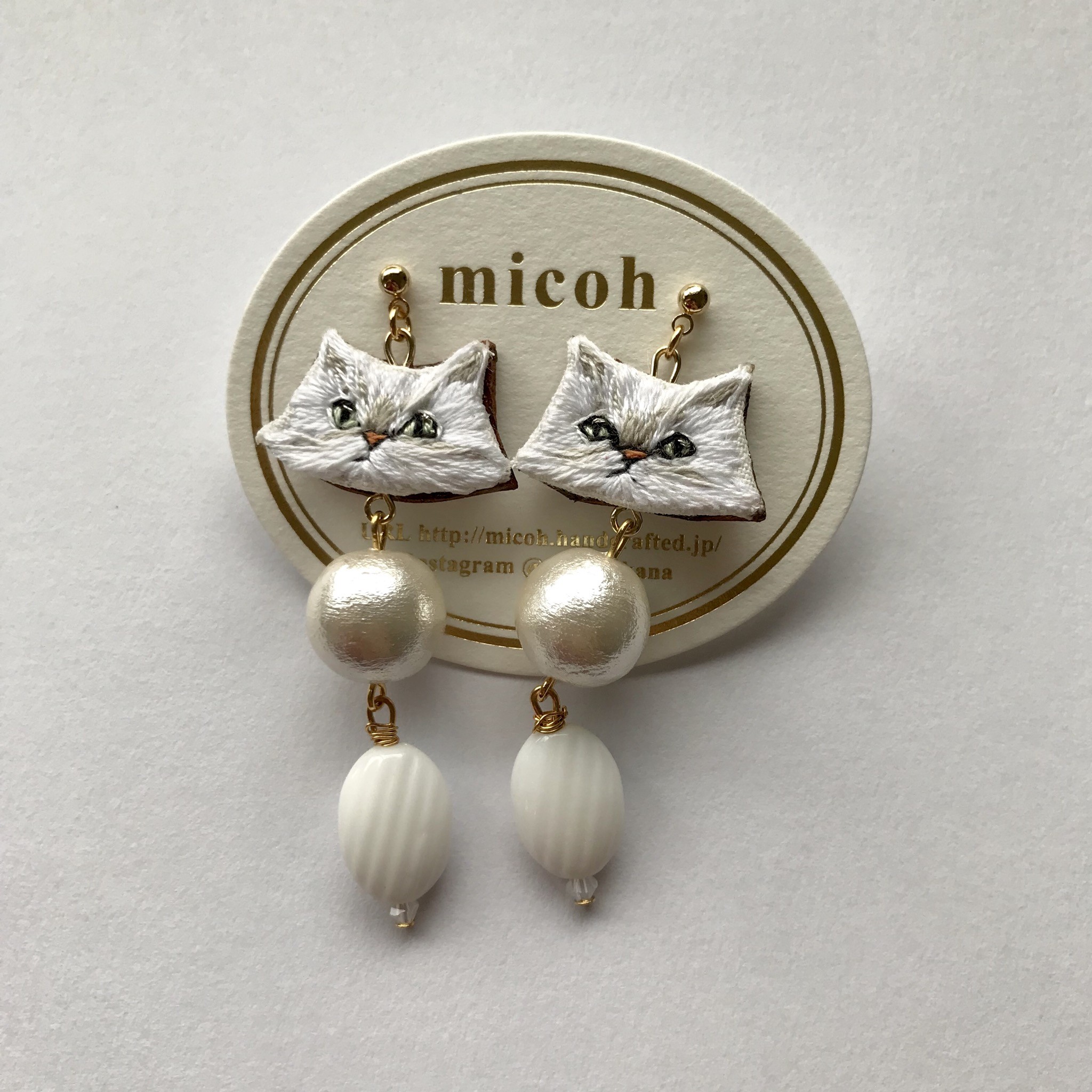 チンチラシルバー  ピアス(イヤリング)