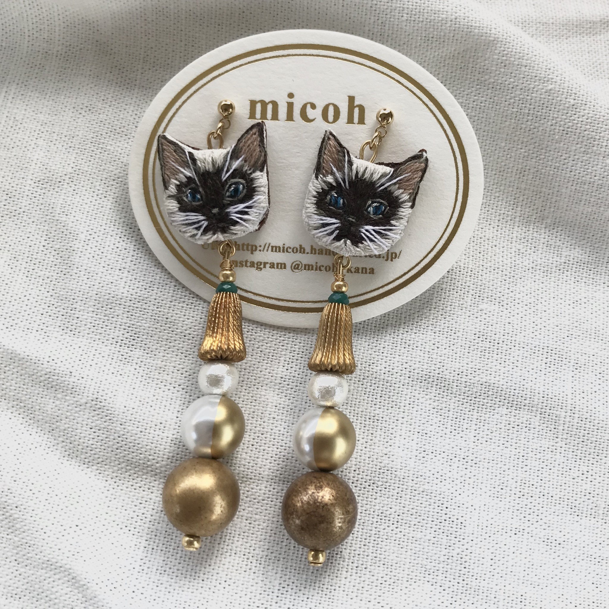 ヴィンテージライクキャット ピアス