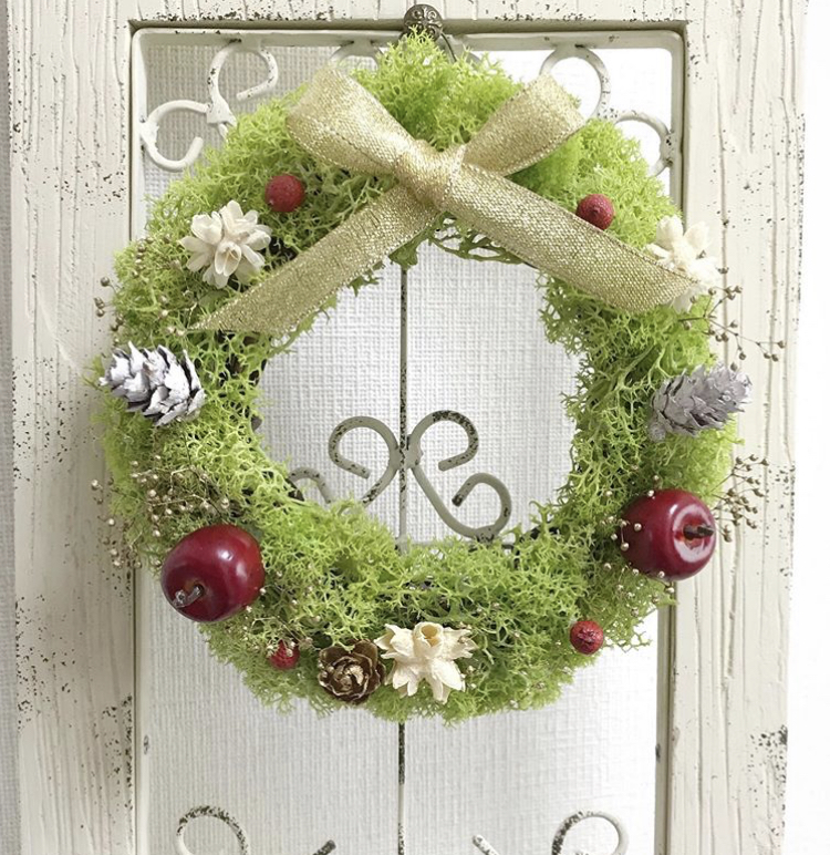 アイスランドモスのクリスマスリース