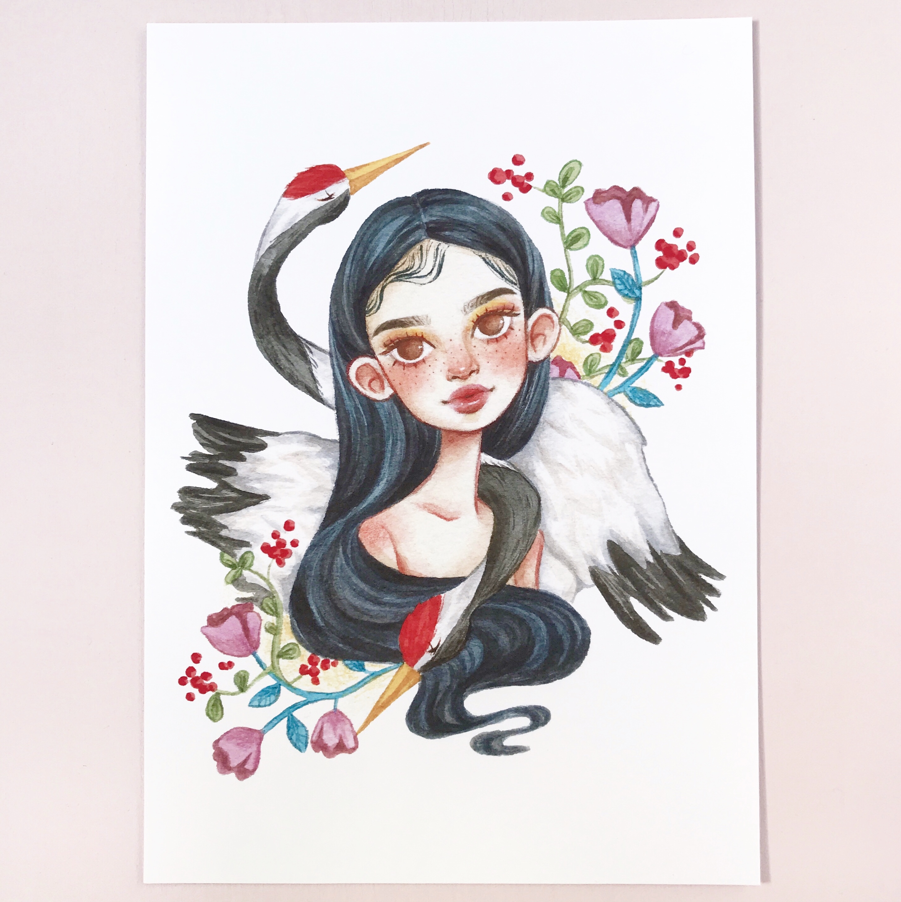 アートプリント＊無口なともだち