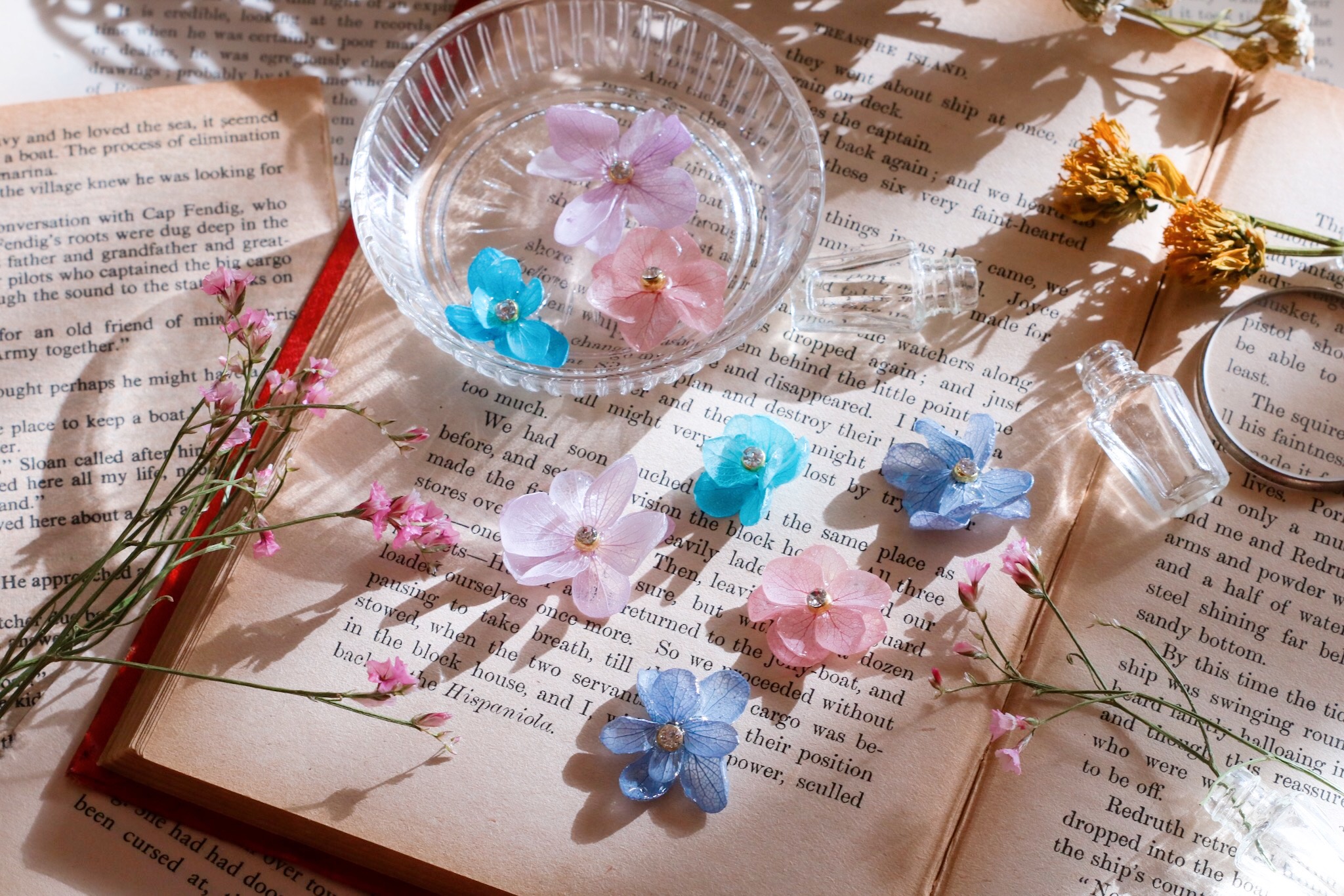 紫陽花のピアス