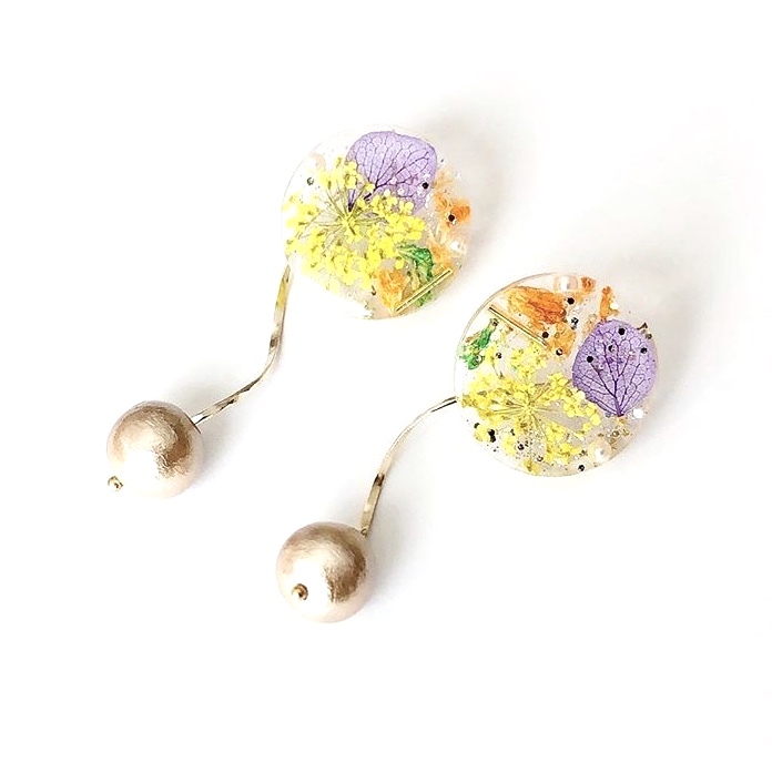 2way dry flower pearl bar design