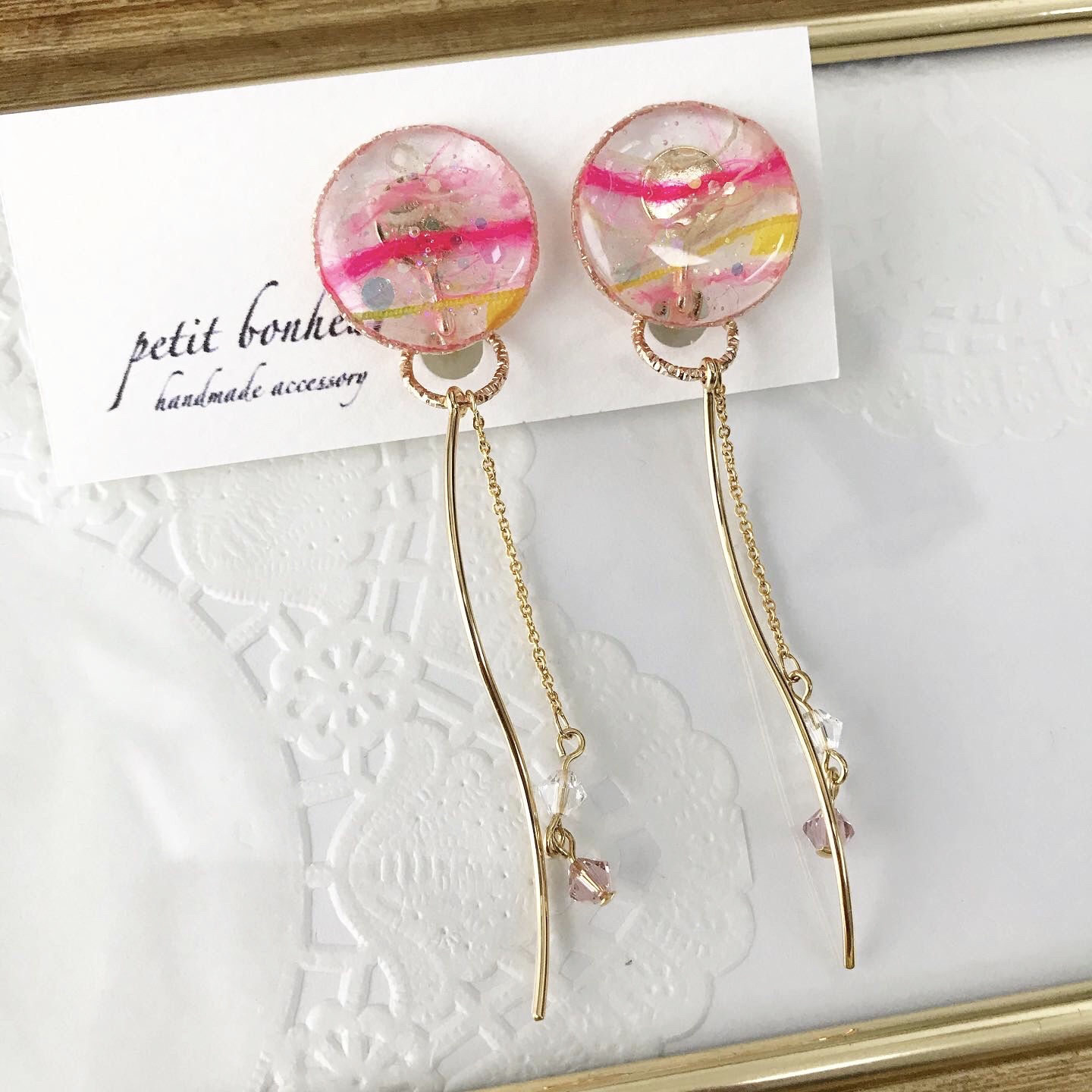 ヨーヨーみたいなイヤリング