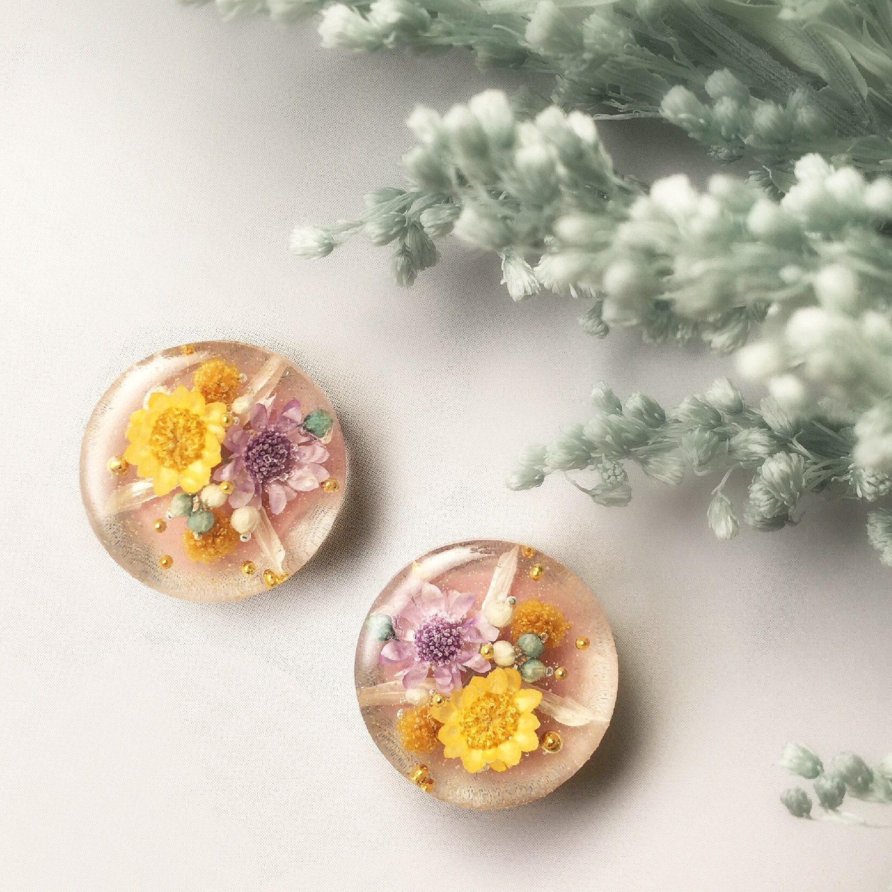 🌸受注製作🌸 Beautiful Flower Bouquet (ピアス・イヤリング)#01