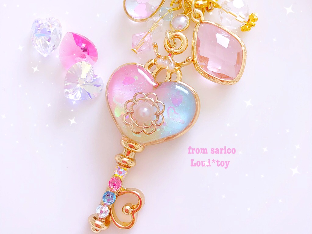 milky candy🍭ハートの鍵チャーム