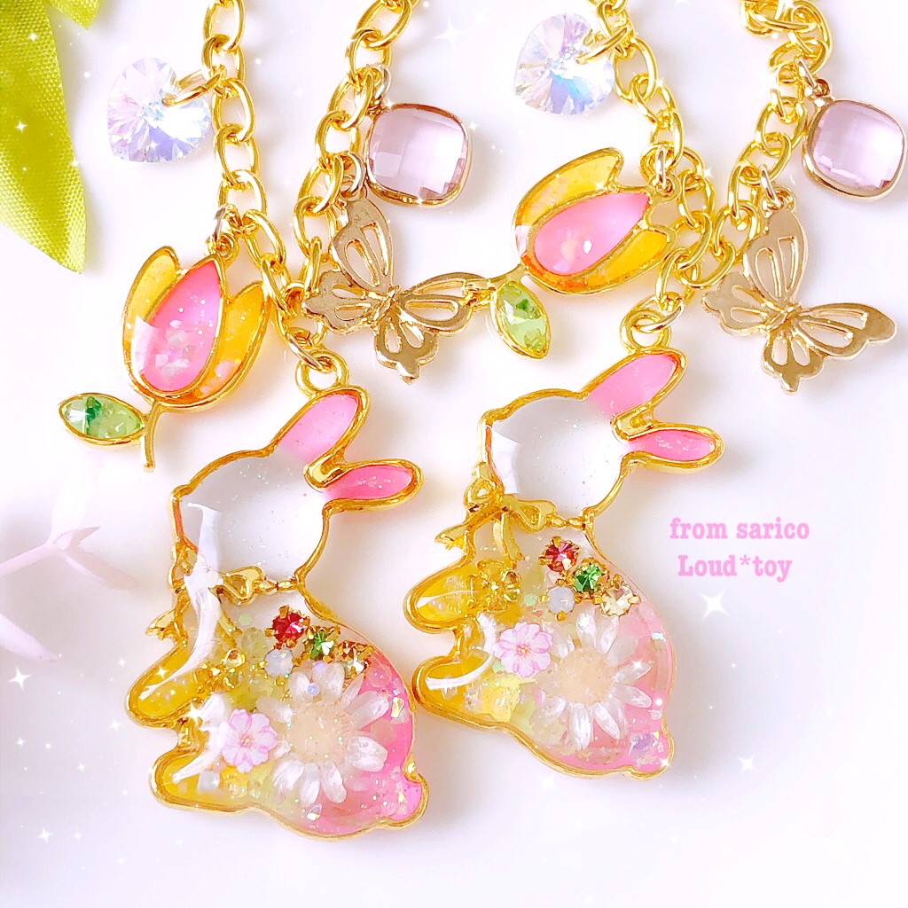 春のうさぎ🌸バッグチャーム