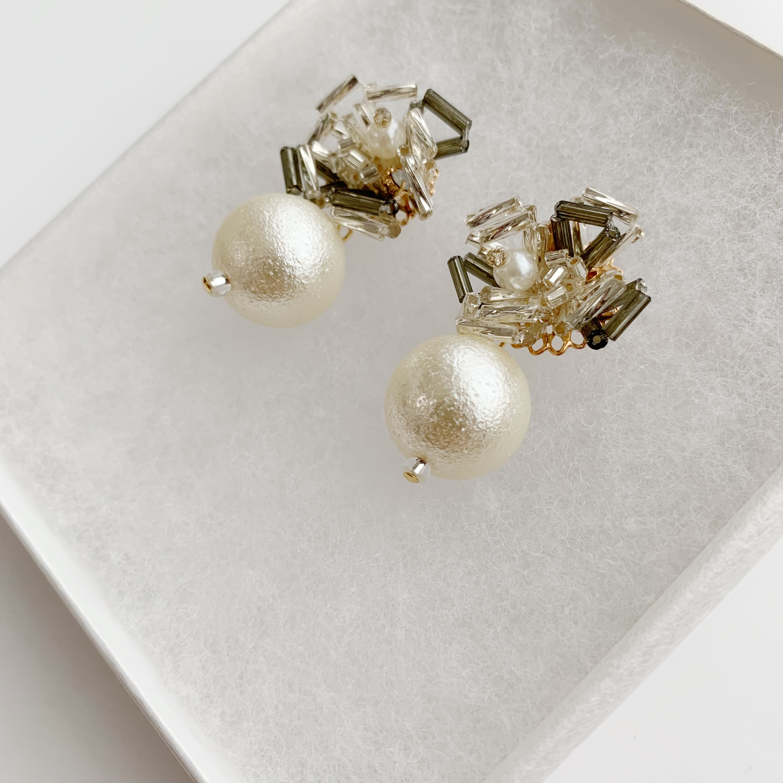 beads cabochon × pearl