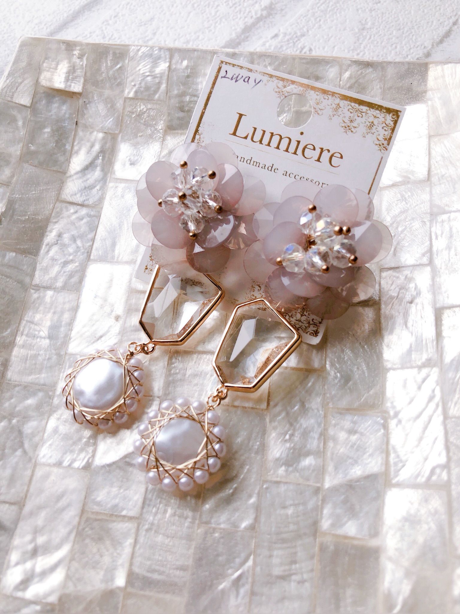 2wayイヤリング/グレービーズフラワー