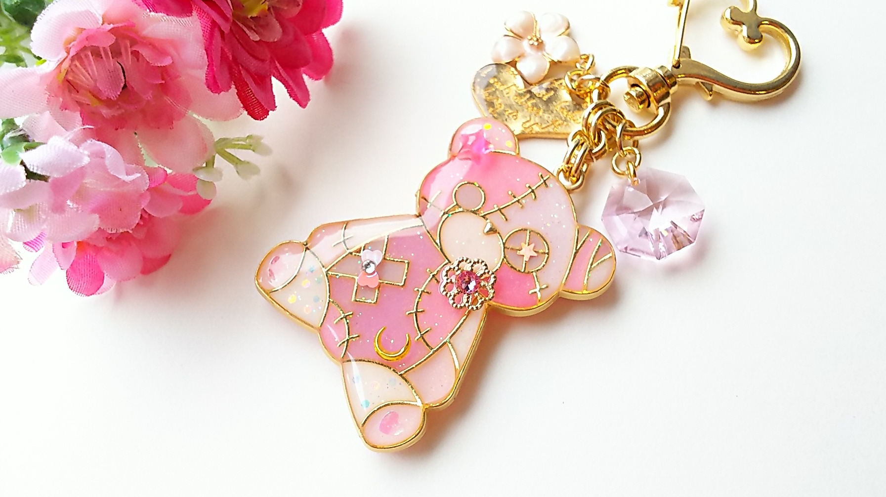 パステルピンクベアー🐻バッグチャーム