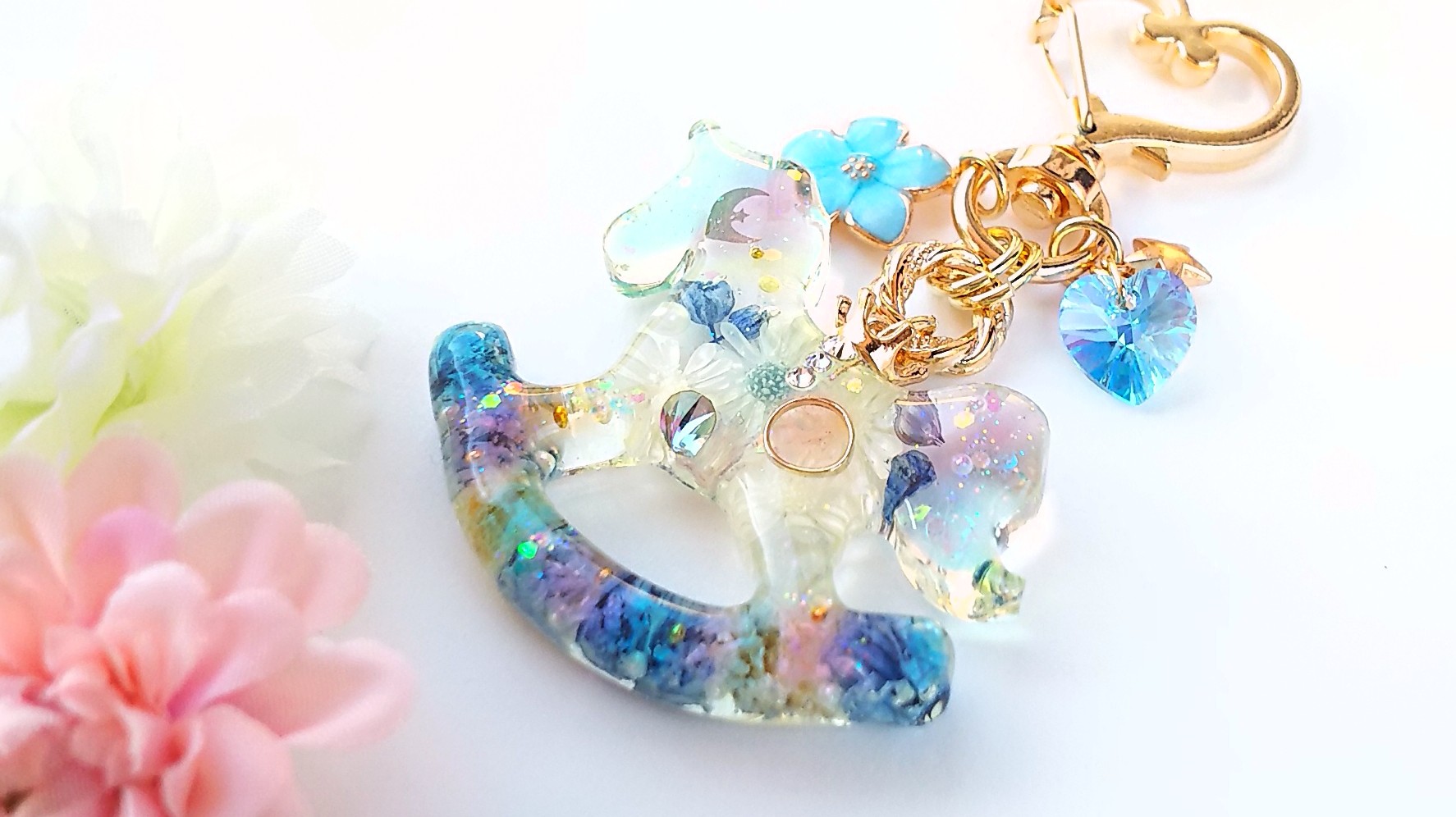 花木馬バッグチャーム🎠