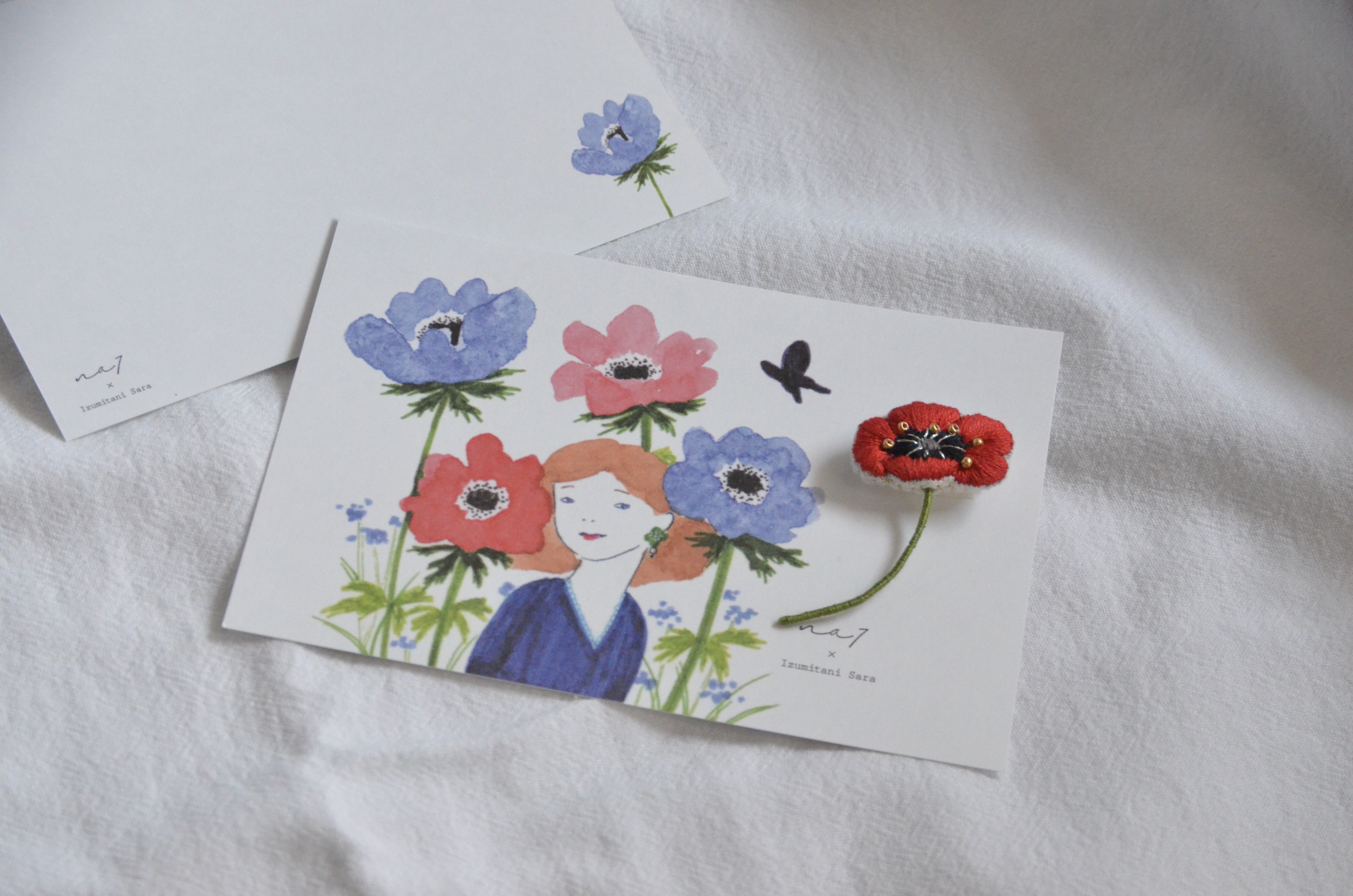 na7 × Izumitani Sara  anemoneブローチ