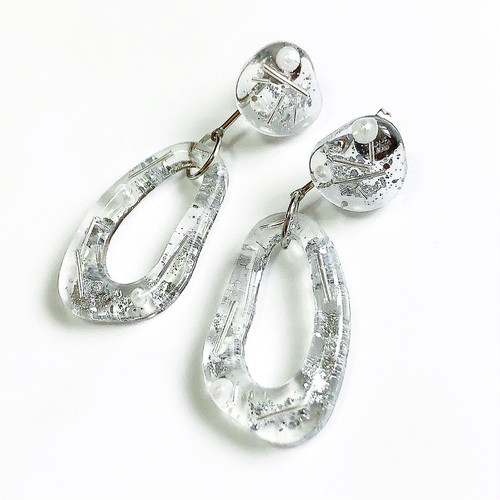 【送料無料】2way kikagaku clear bijou design #silver