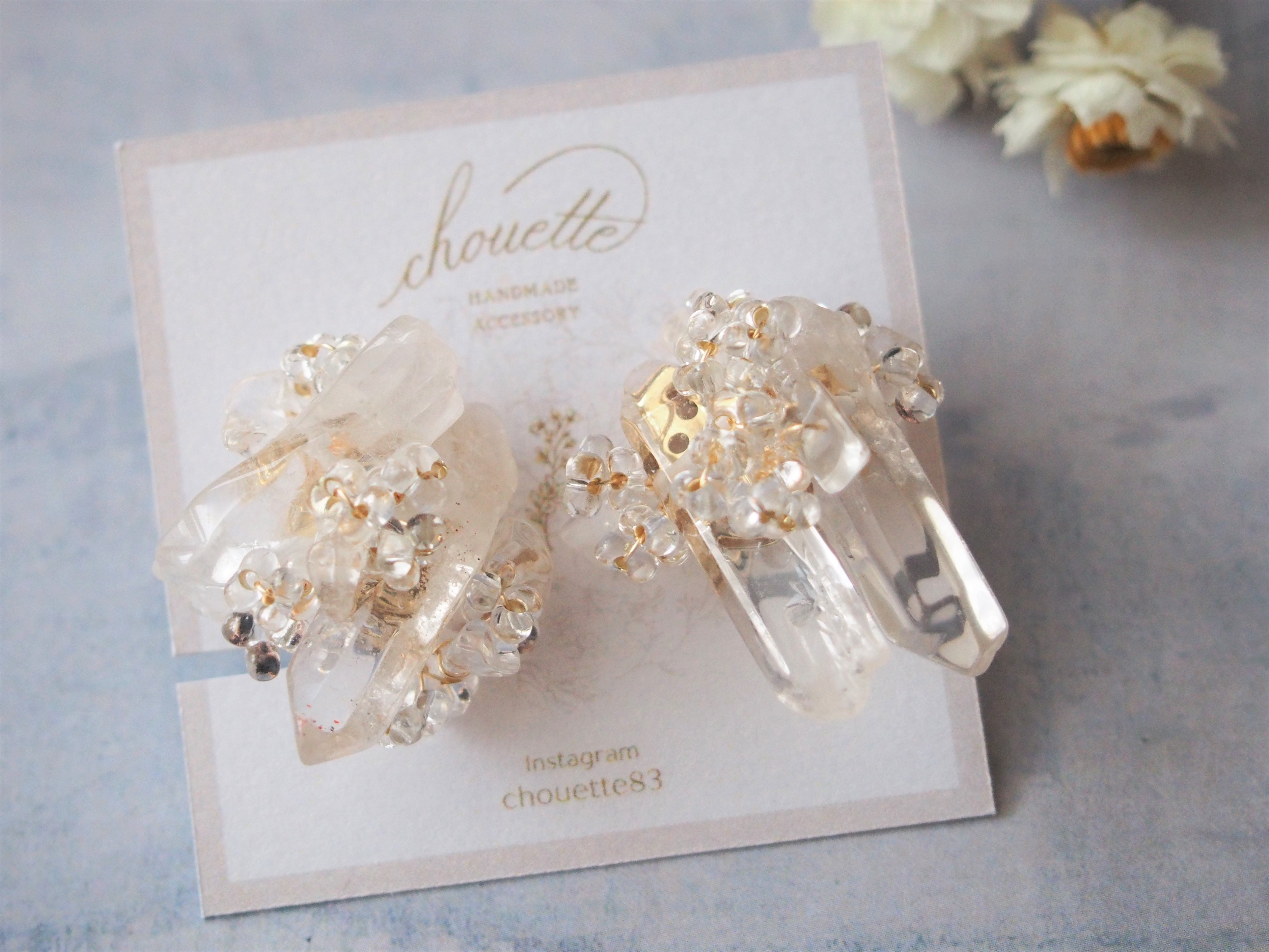 crystal icicleピアス/イヤリング