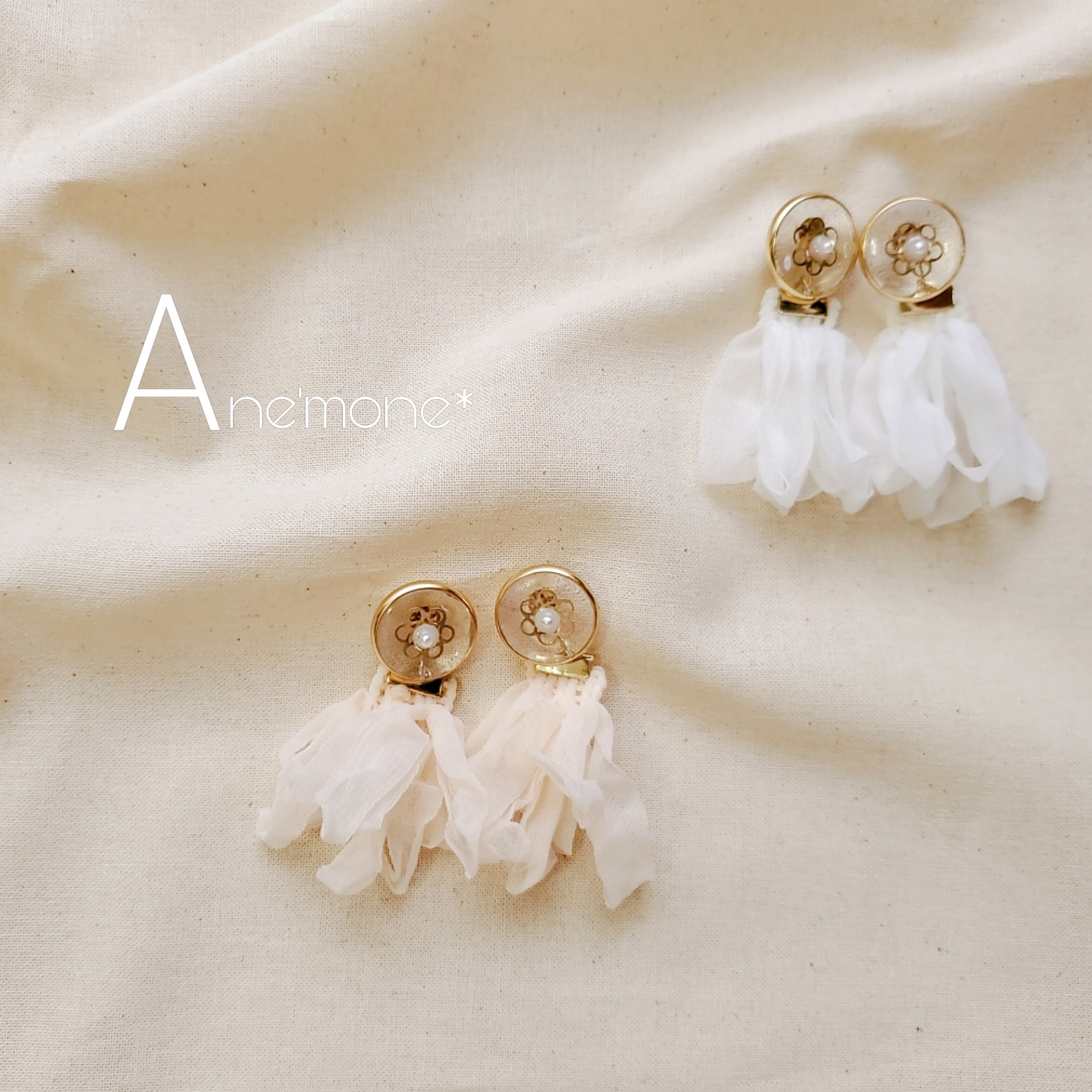 #10142 カボションとリボンタッセル