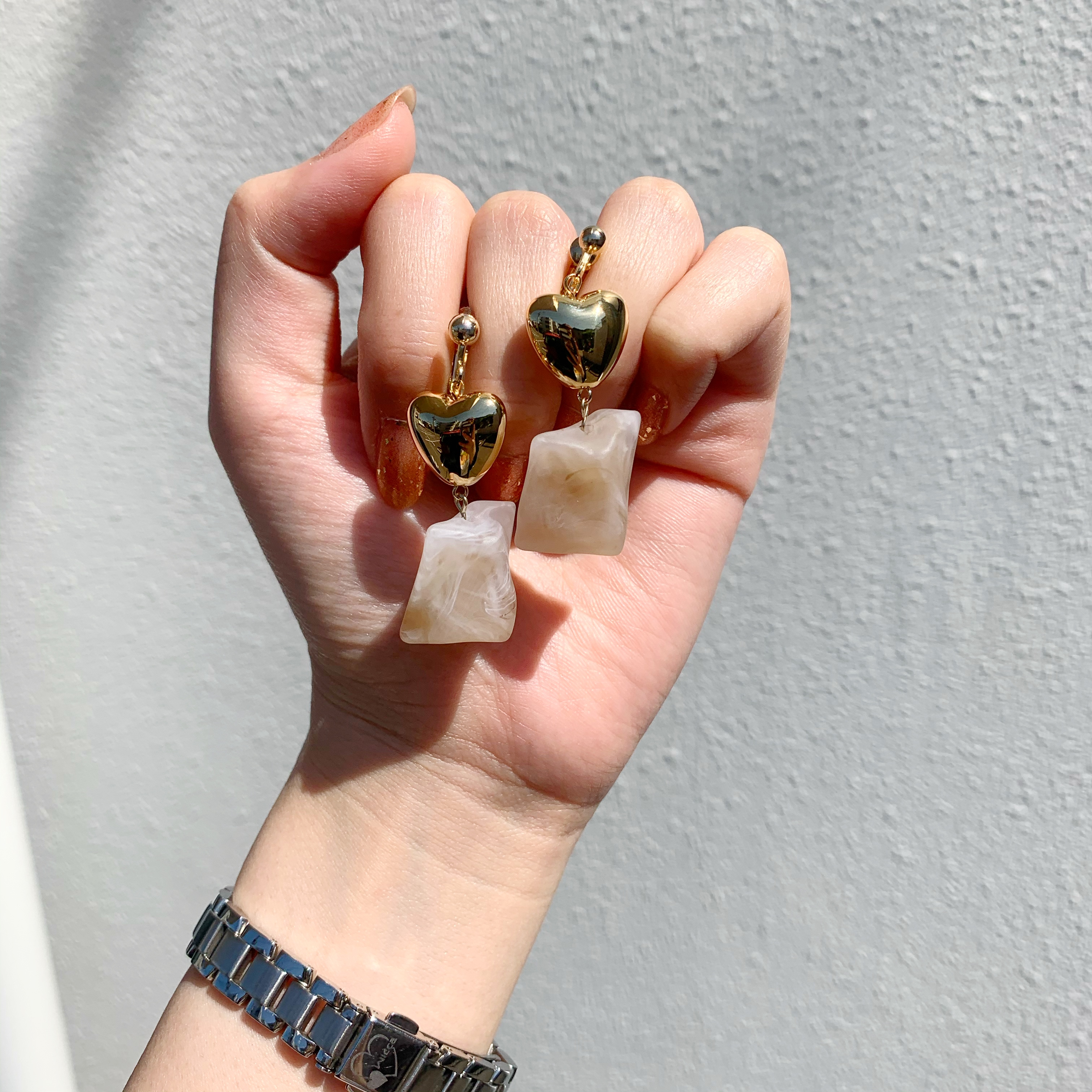 ごろごろハート ピアス・イヤリング