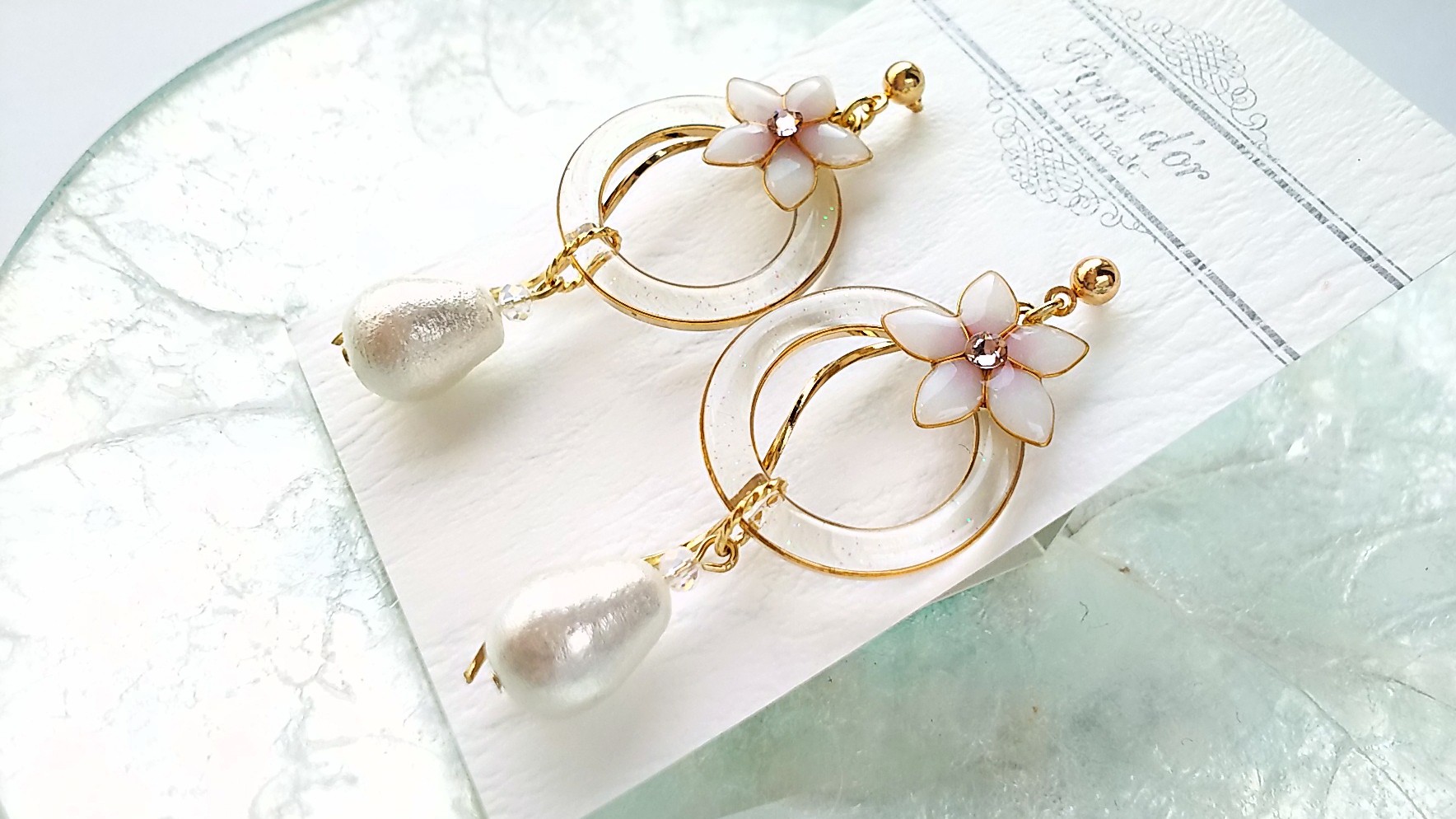 Flowerring 耳飾り