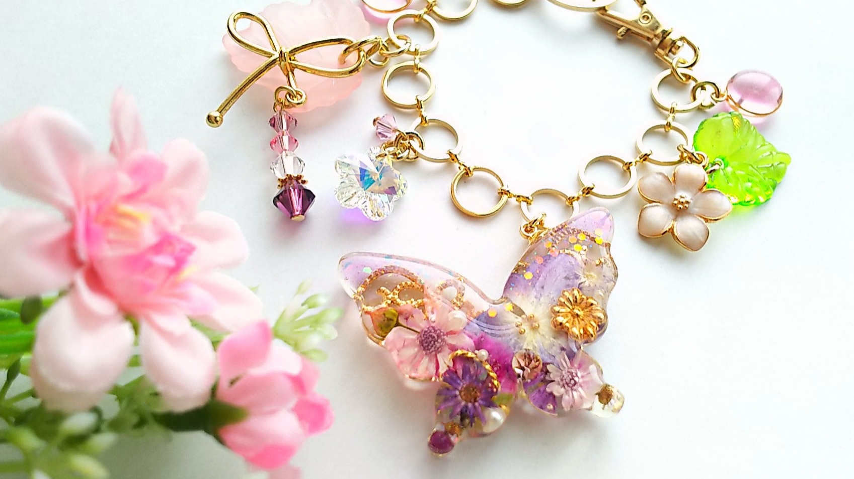 蝶々のバッグチャーム🦋B