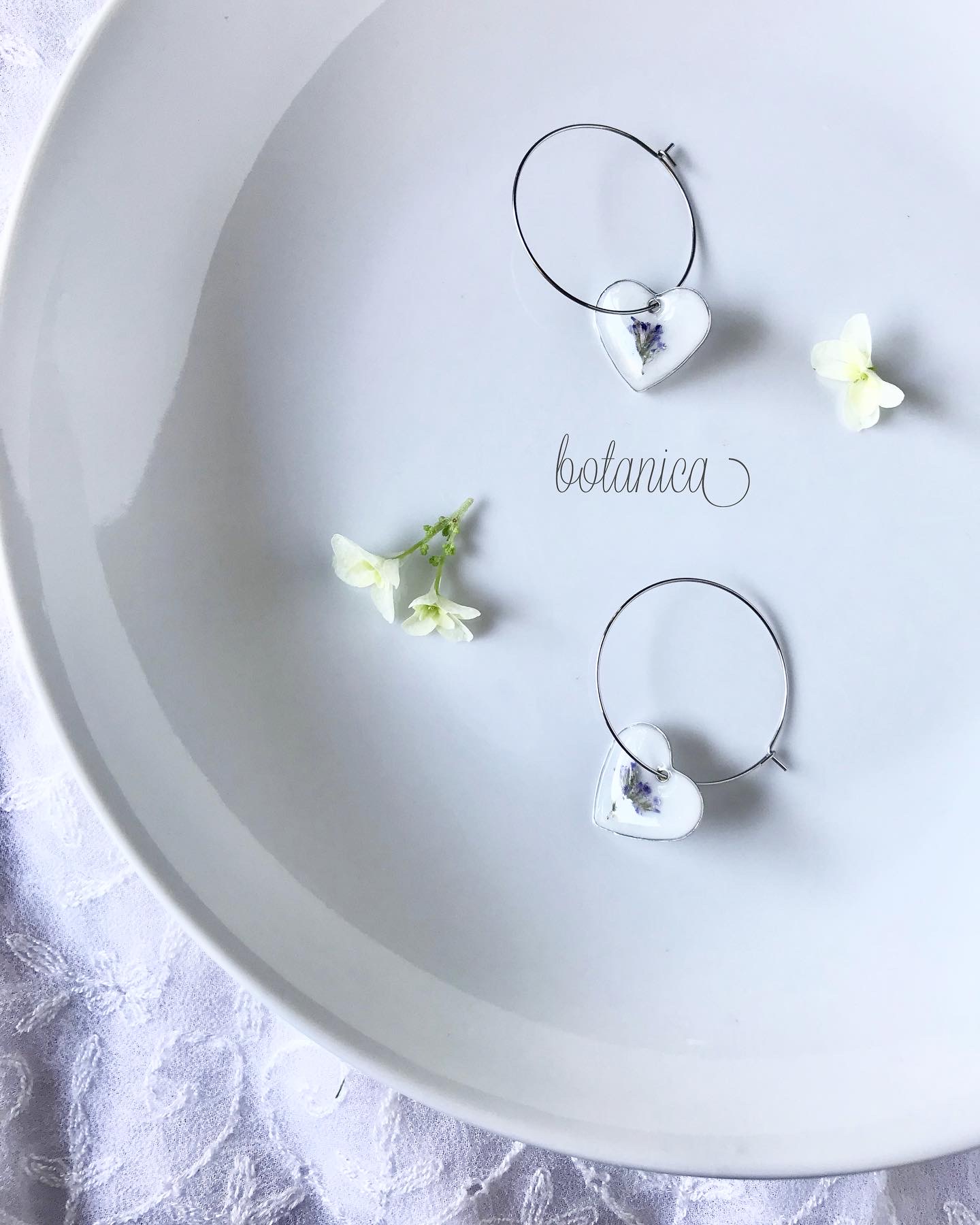 hoop and heart charm