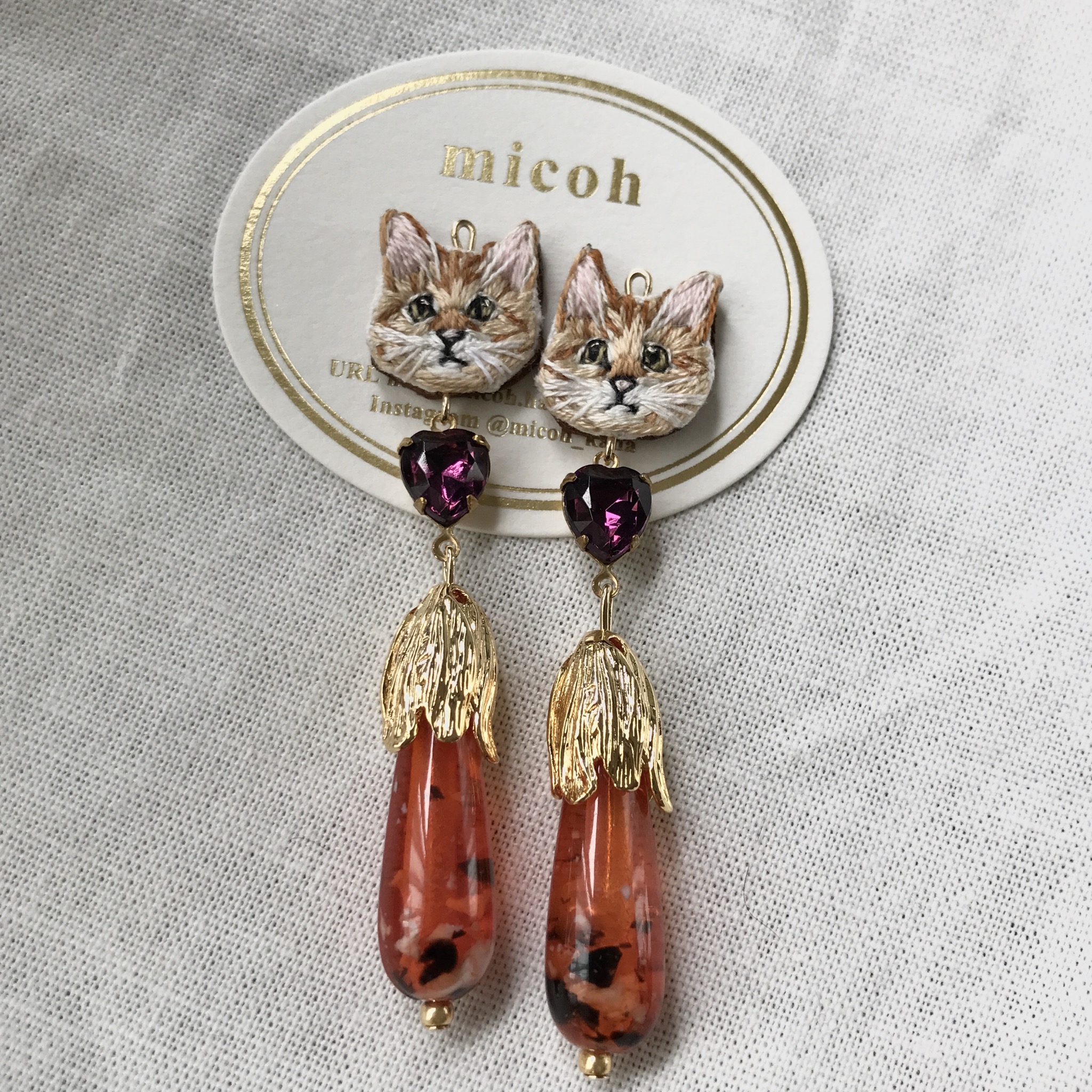 ヴィンテージライクキャット ピアス