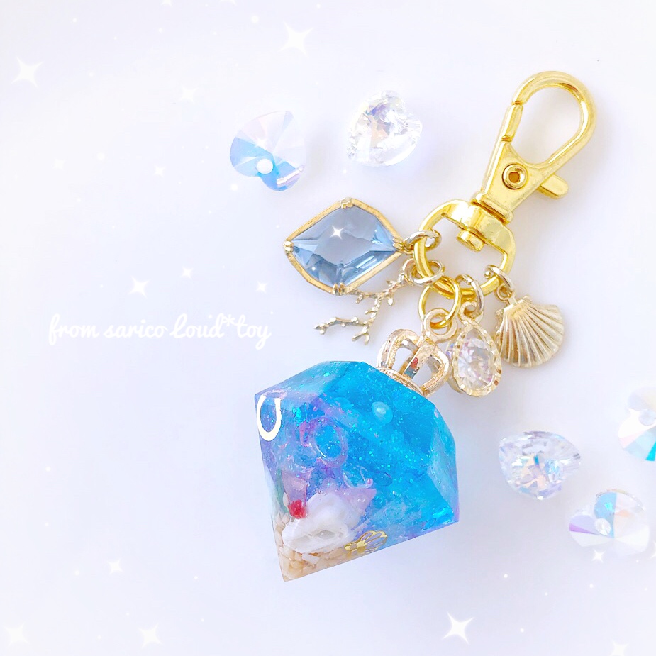 マーメイドダイヤチャーム(blue)