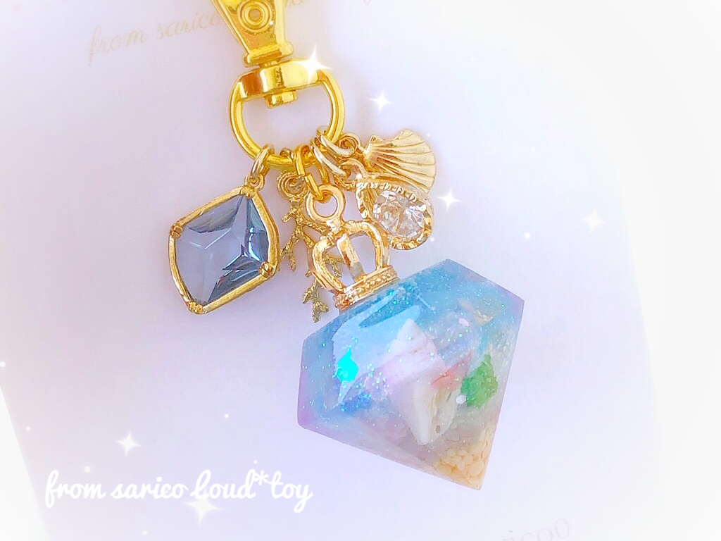 マーメイドダイヤチャーム(light blue)