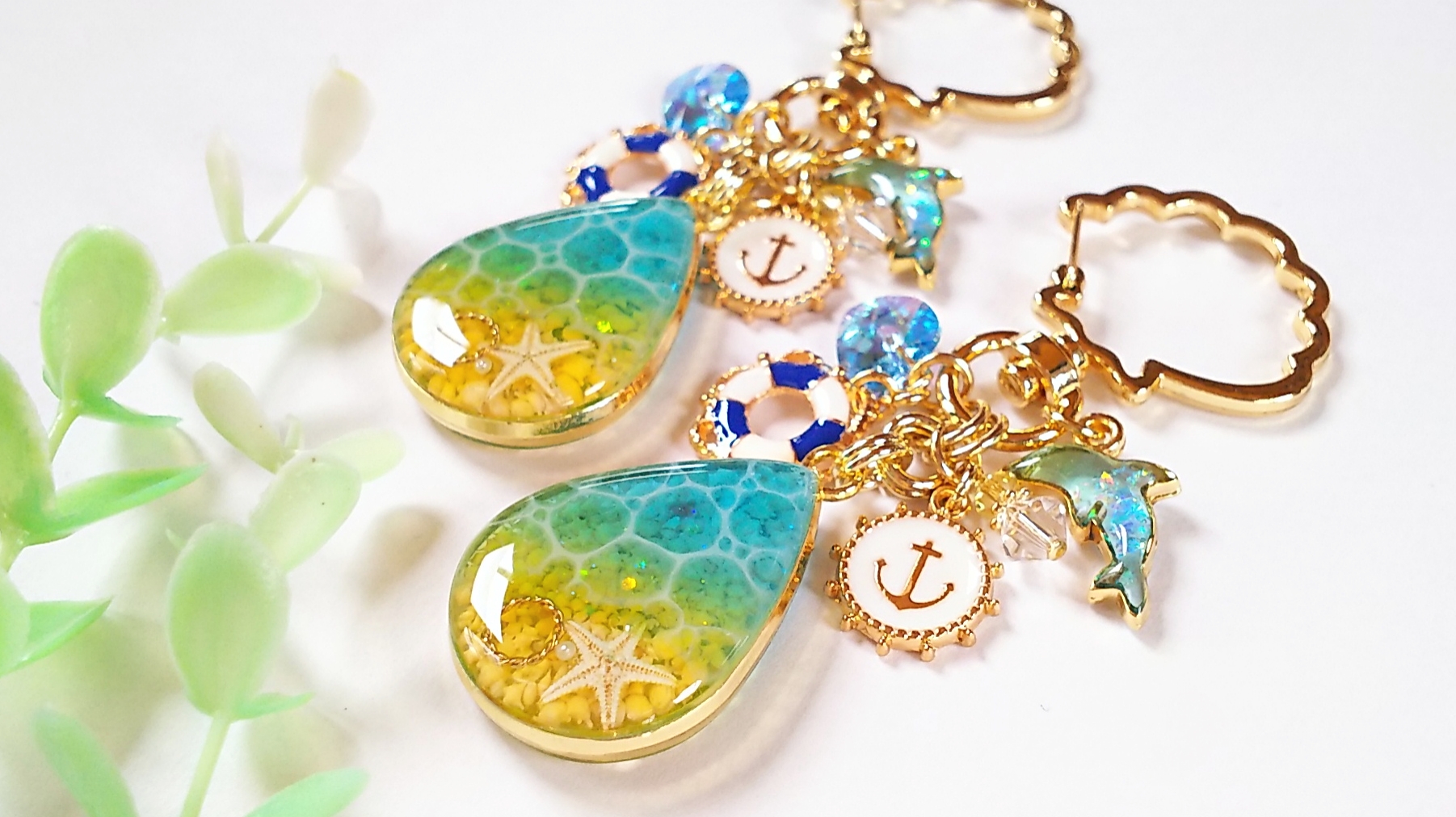 海の雫 キーホルダー🏖️