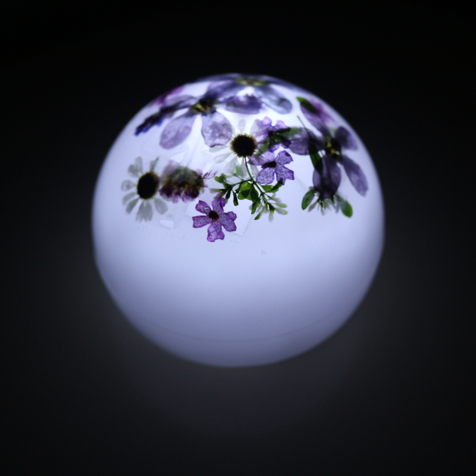 LED押し花ランタンキャンドル