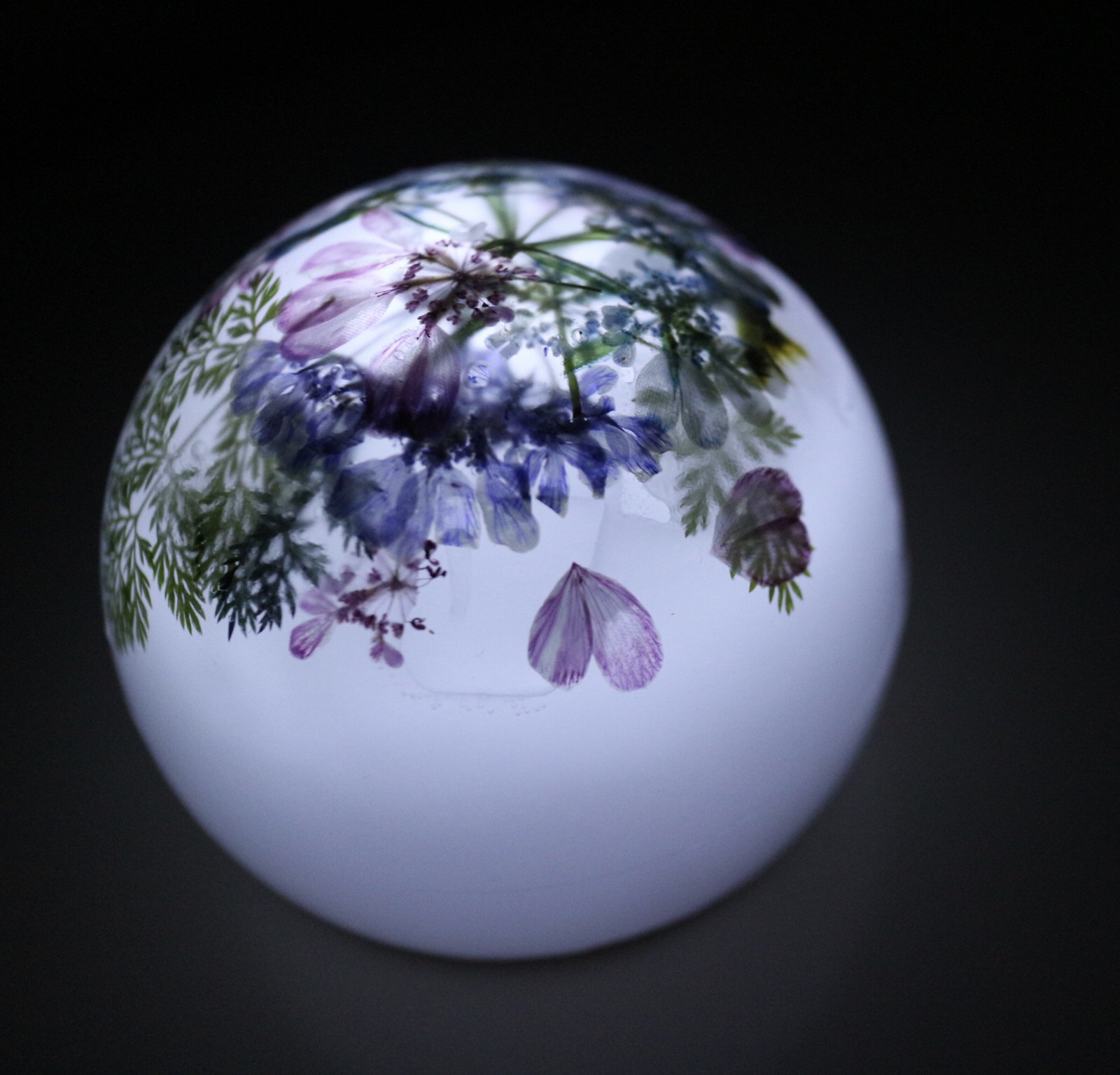 LED押し花ランタンキャンドル