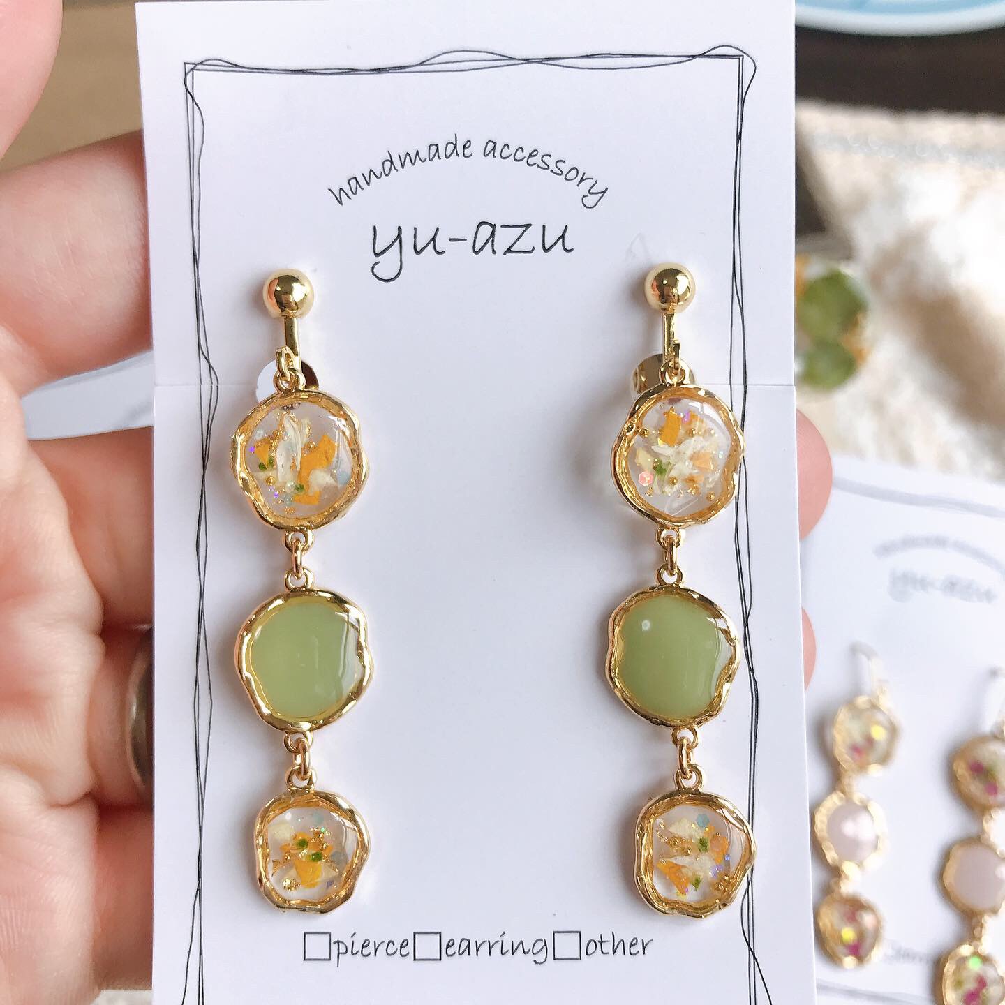 3連アクセサリー☻グリーン