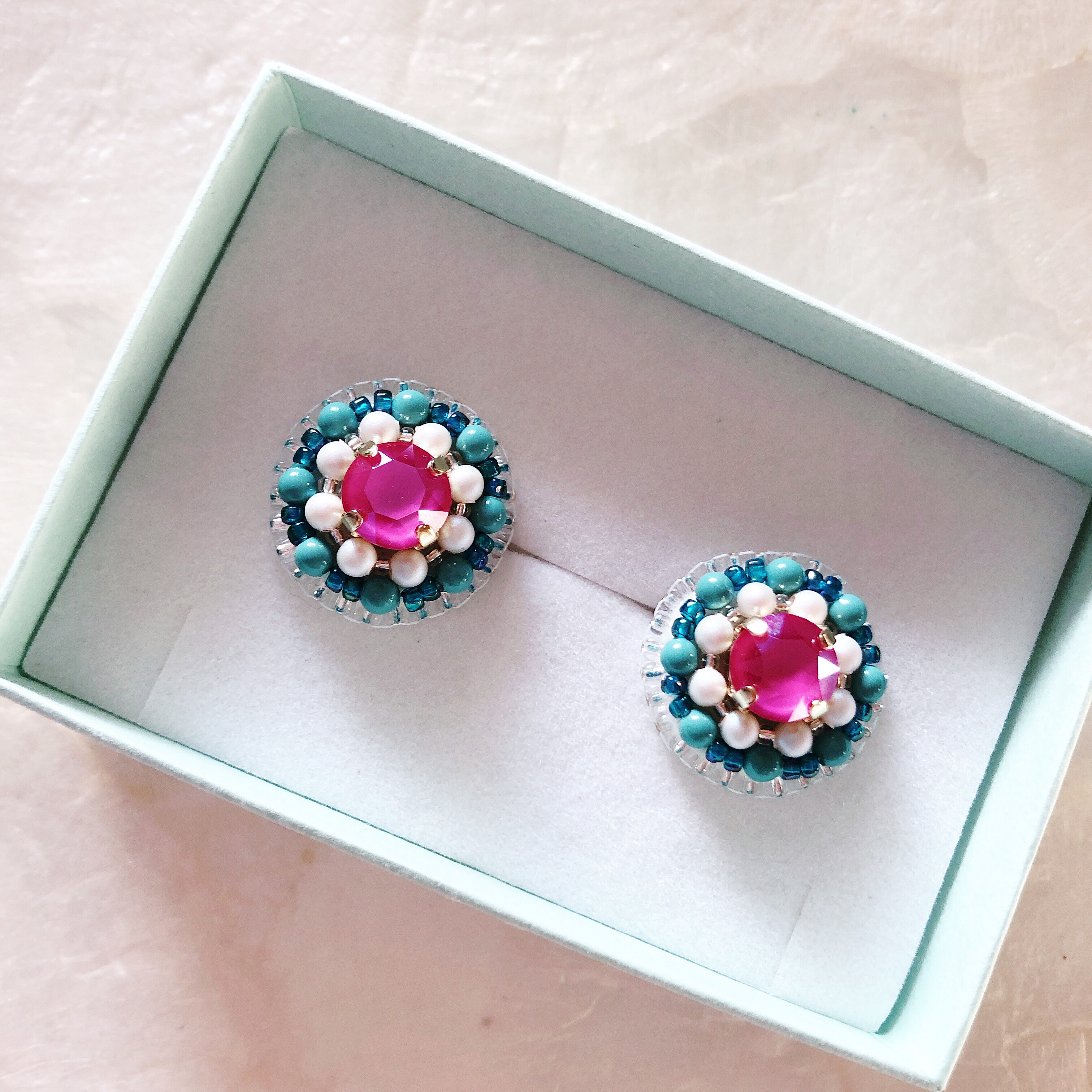 ❤︎受注制作❤︎Dolce Jade  (ピアス or イヤリング