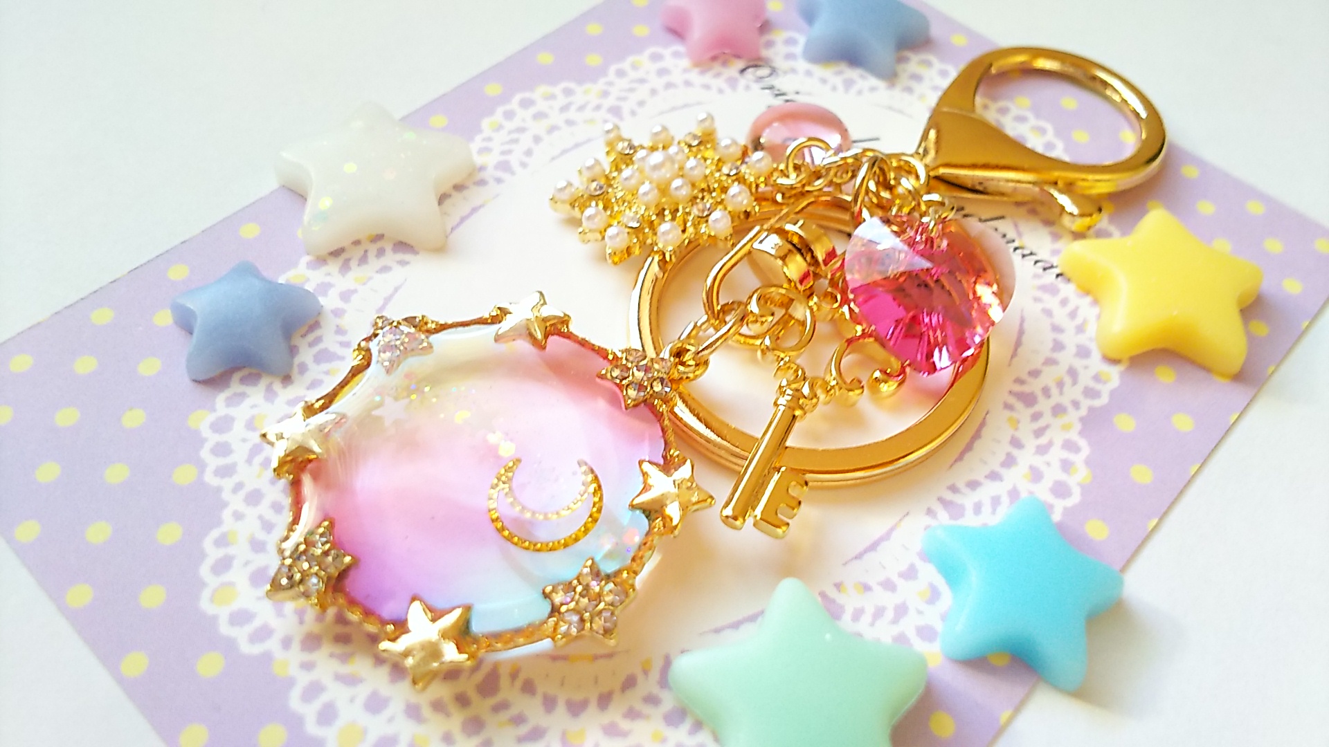 キーホルダー☆Dream cute sky