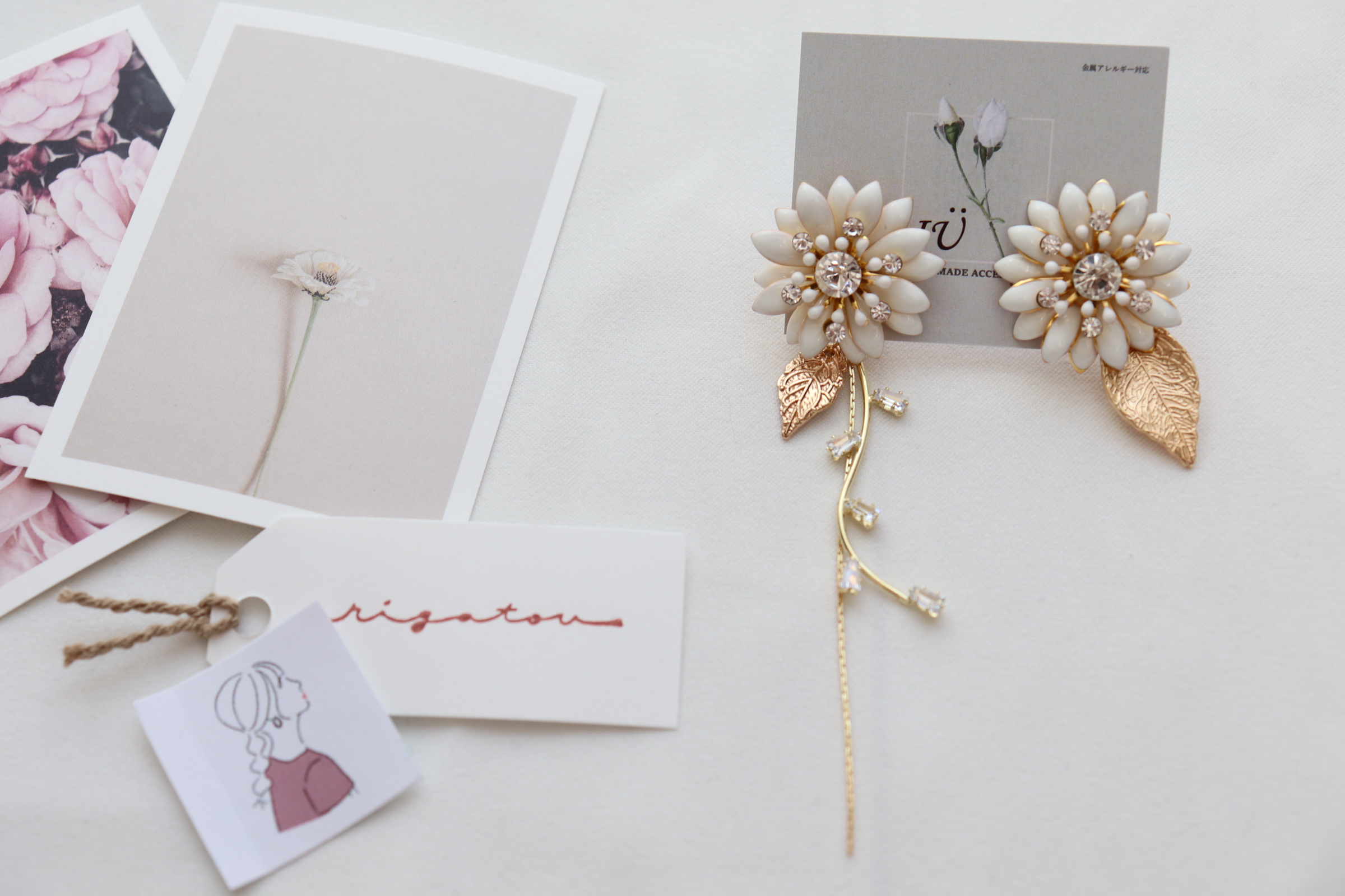 【再販】Flower goldleaf ピアスのみ