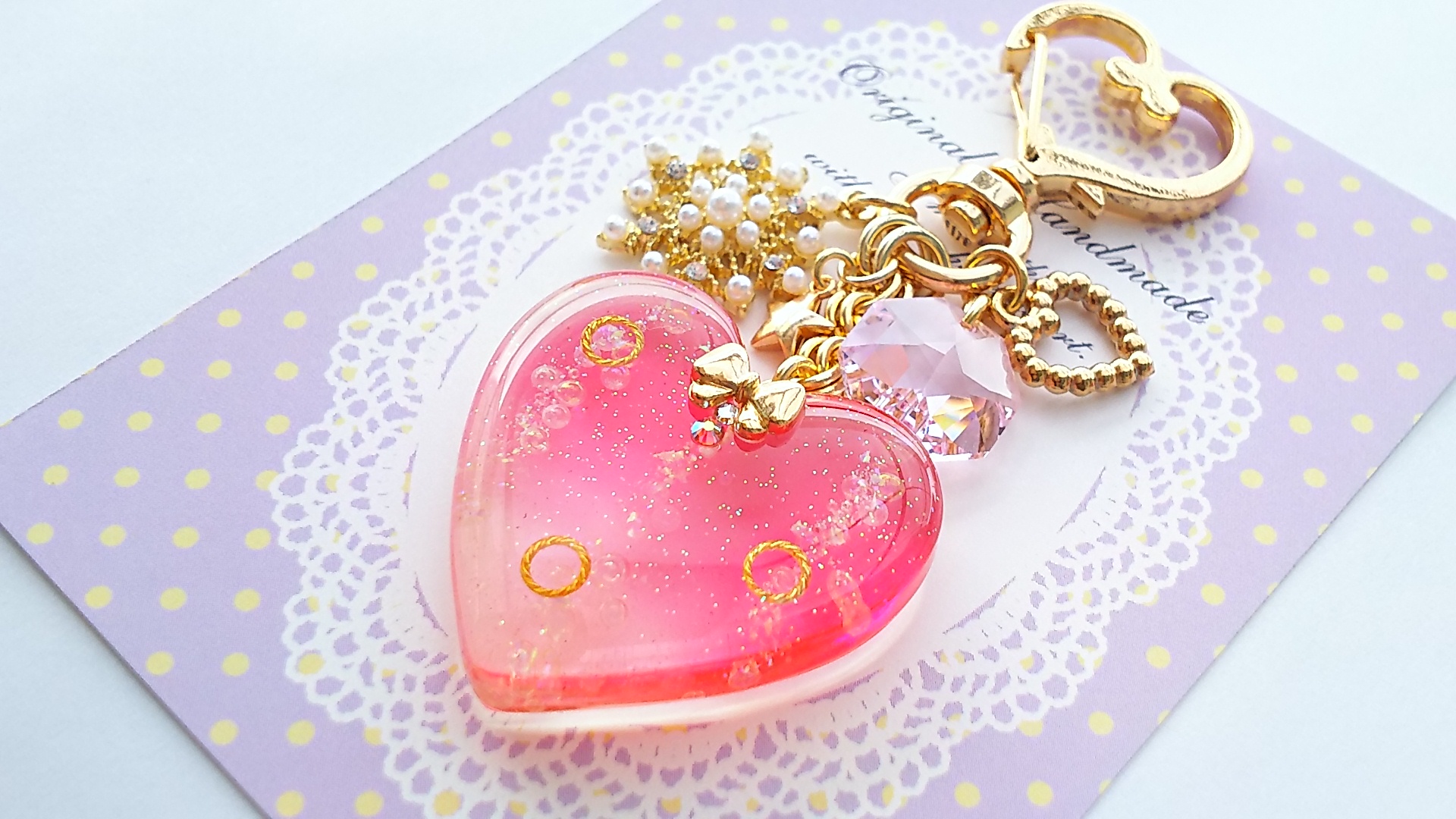 Bubble Heart♡ローズピンク