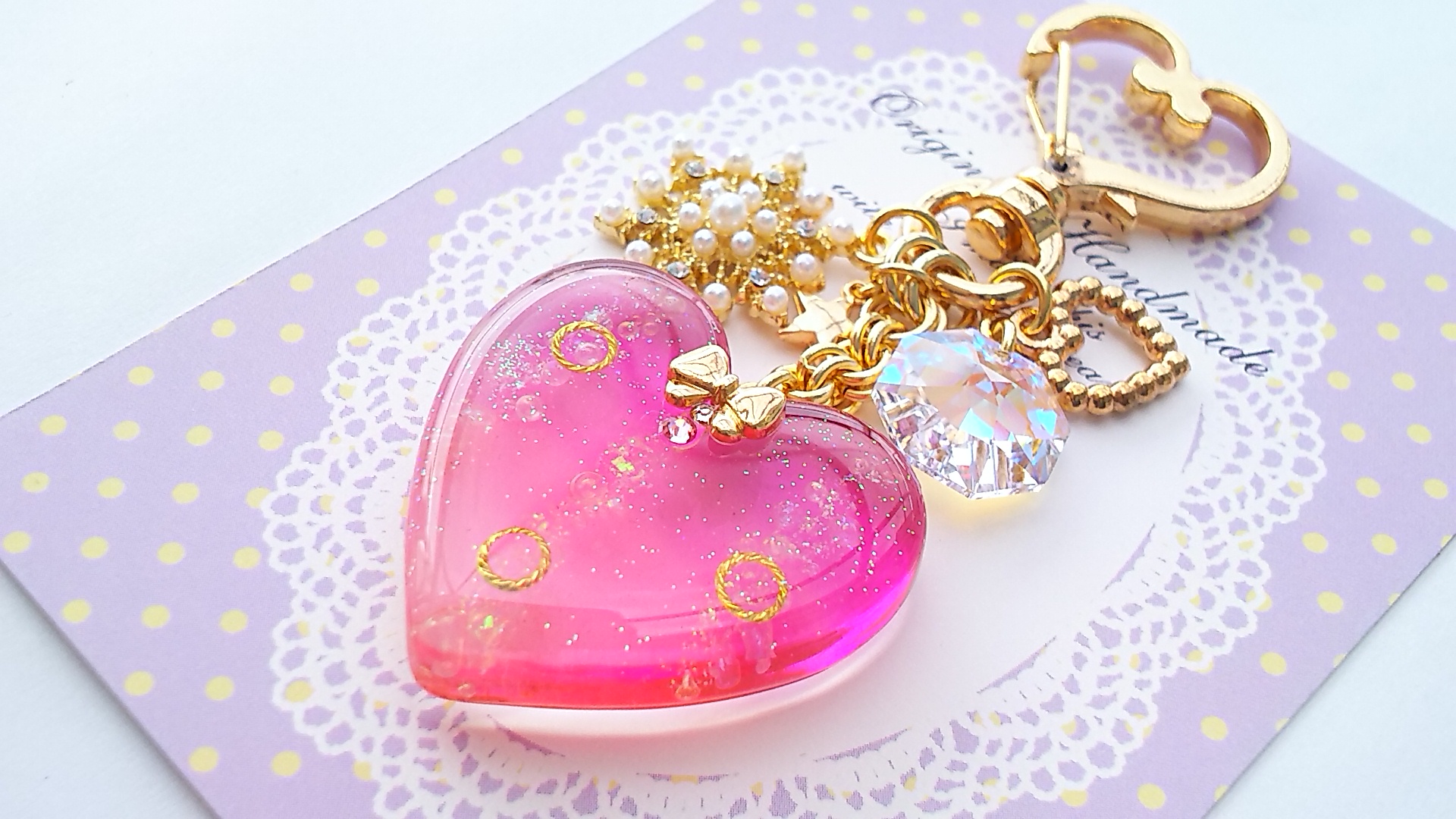 Bubble Heart♡ピンクパープル