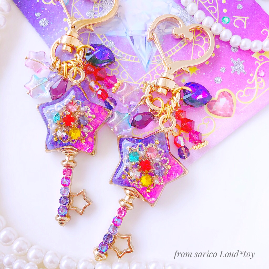 プレミアムメンバー限定🍭🎃magical星のステッキチャーム/ヘリオトロープ